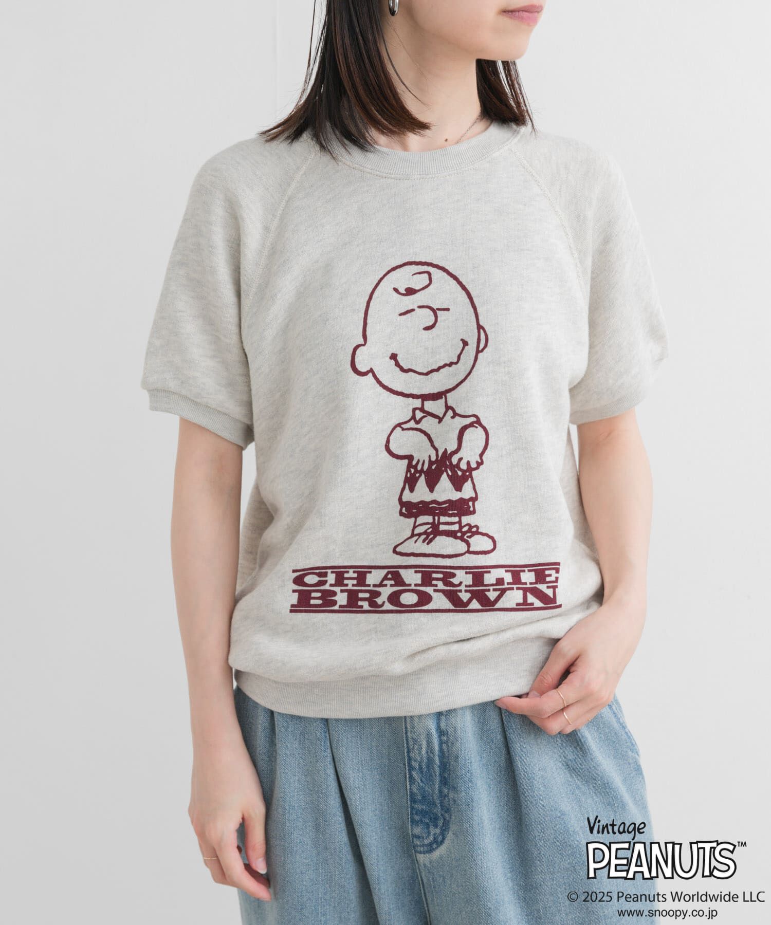 URBAN RESEARCH DOORS「『別注』Sports Wear&times;DOORS　PEANUTS甘編みスウェットTシャツ」|Tシャツ・カットソー|