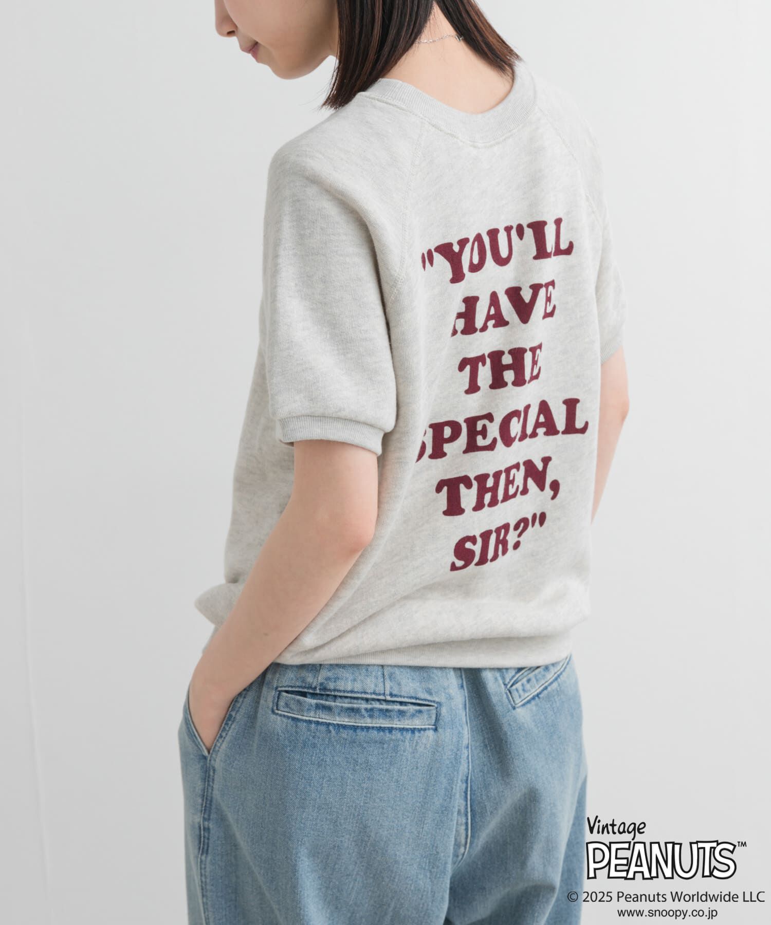 URBAN RESEARCH DOORS「『別注』Sports Wear&times;DOORS　PEANUTS甘編みスウェットTシャツ」|Tシャツ・カットソー|