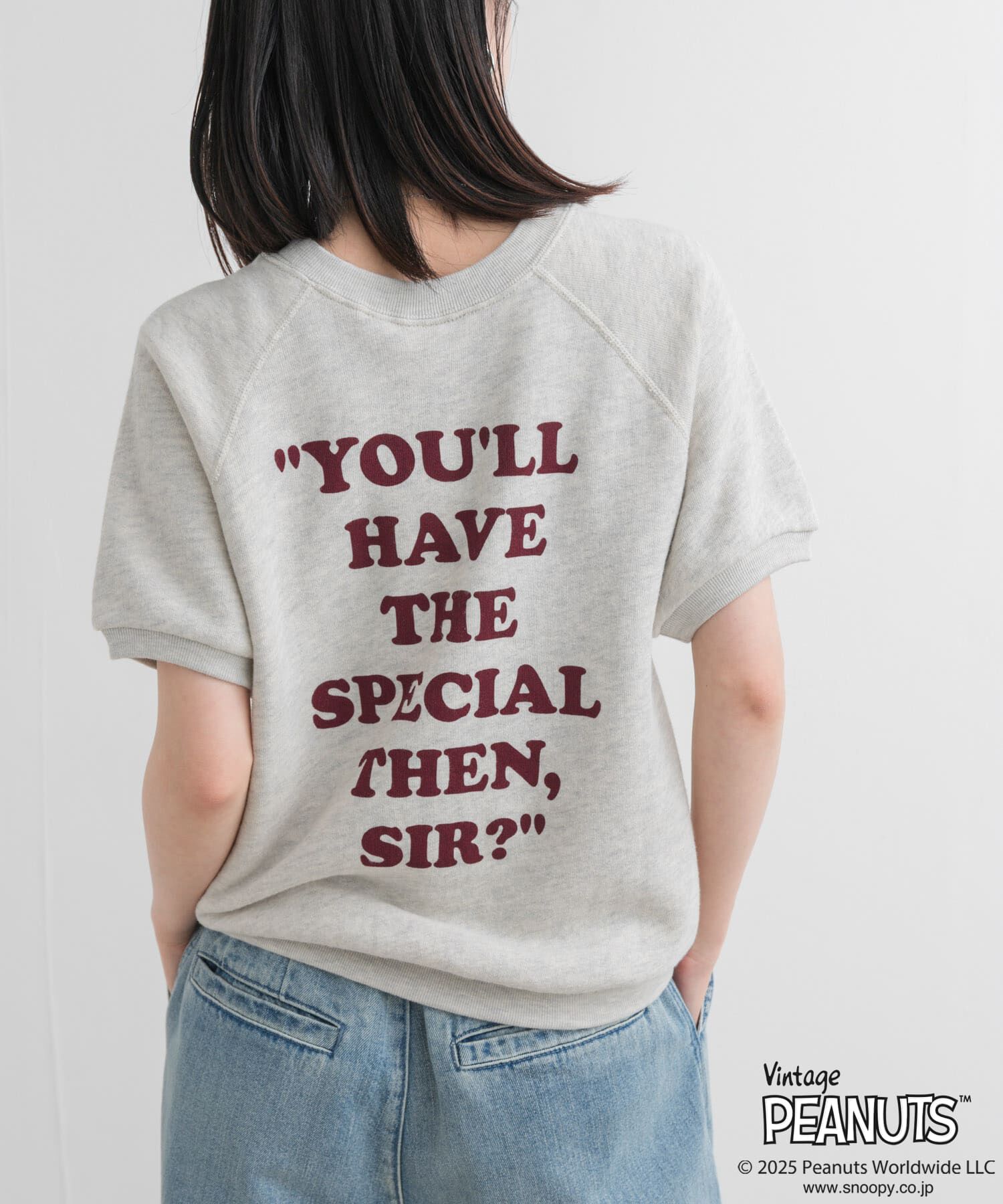 URBAN RESEARCH DOORS「『別注』Sports Wear&times;DOORS　PEANUTS甘編みスウェットTシャツ」|Tシャツ・カットソー|