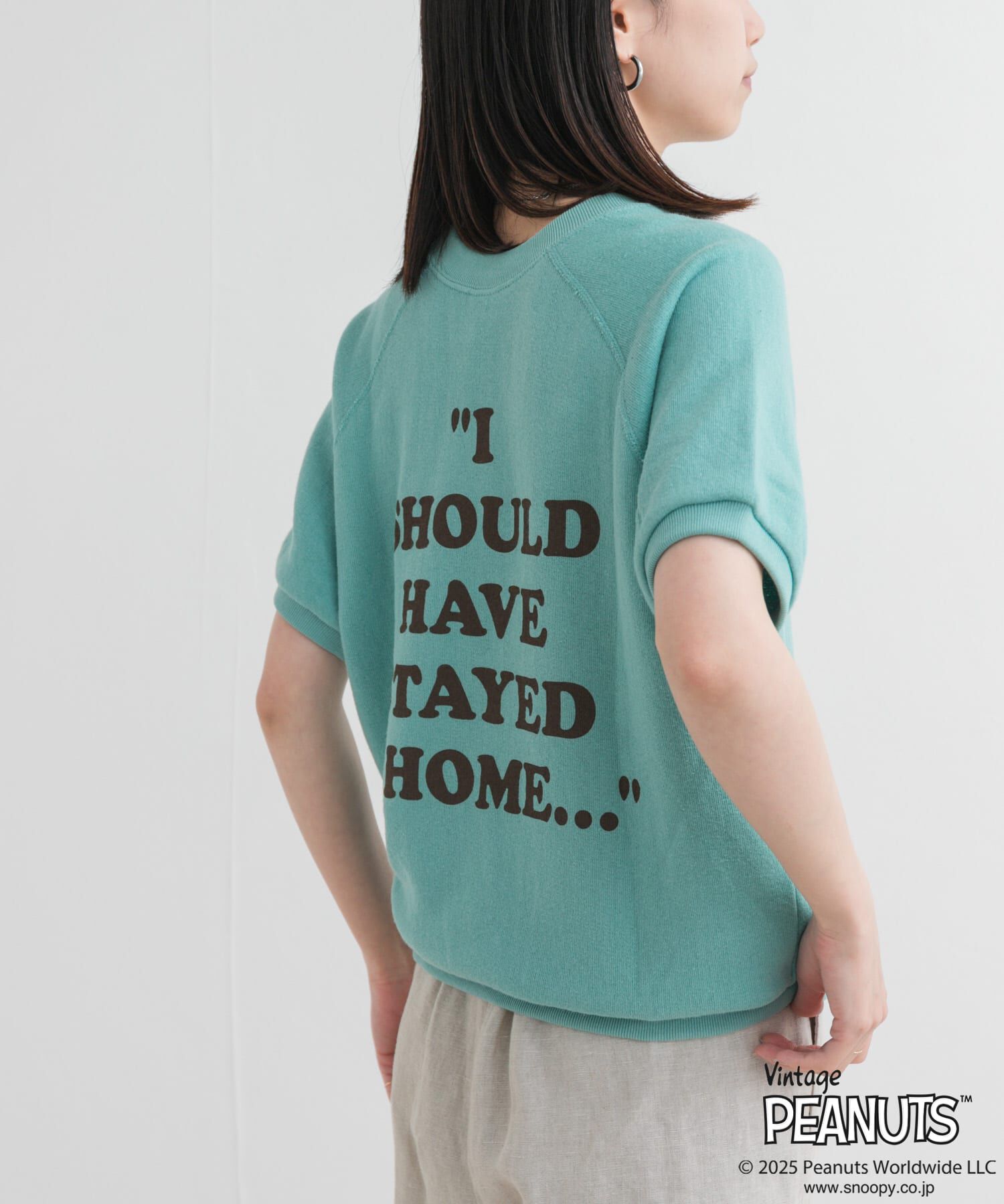 URBAN RESEARCH DOORS「『別注』Sports Wear&times;DOORS　PEANUTS甘編みスウェットTシャツ」|Tシャツ・カットソー|