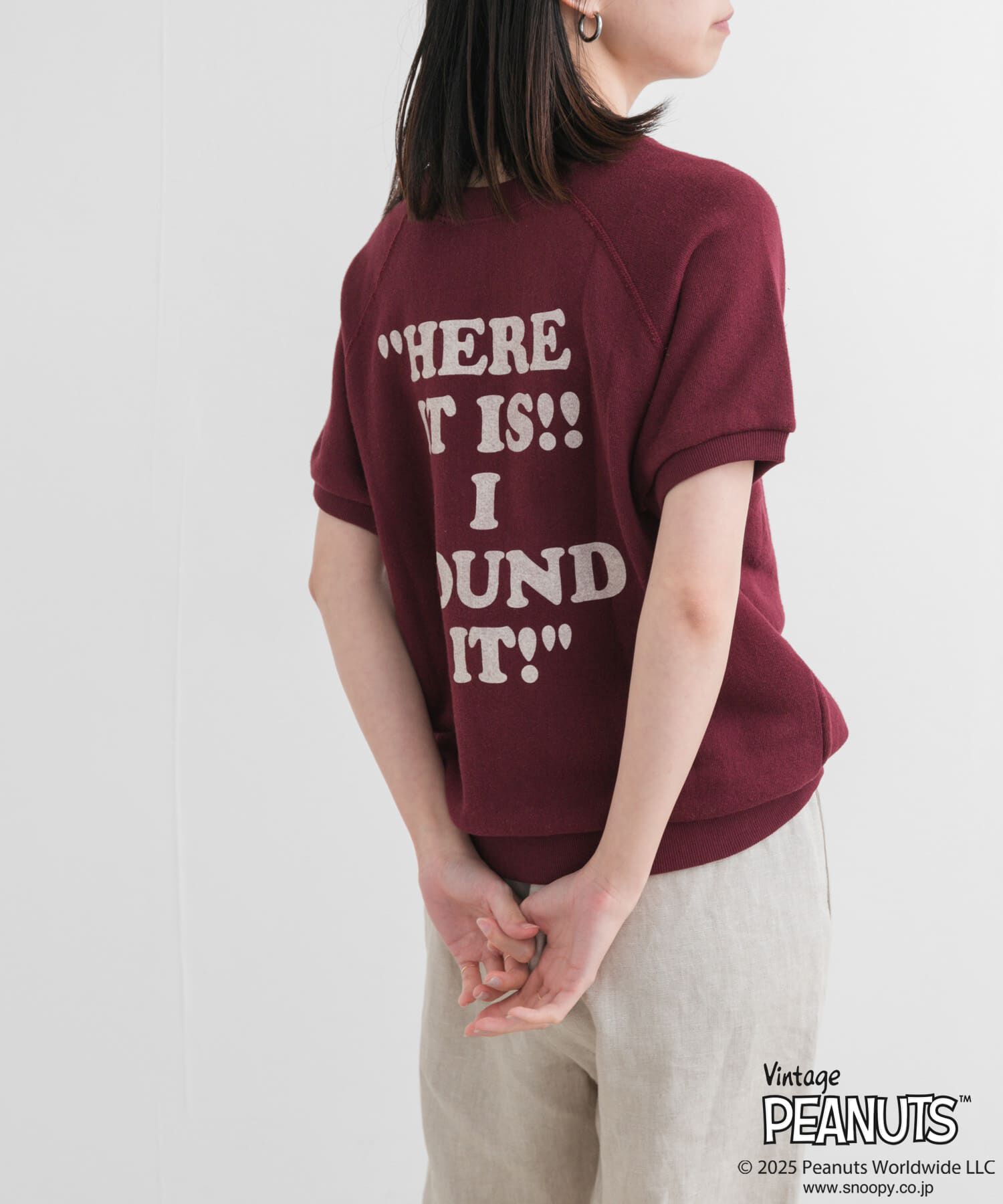 URBAN RESEARCH DOORS「『別注』Sports Wear&times;DOORS　PEANUTS甘編みスウェットTシャツ」|Tシャツ・カットソー|
