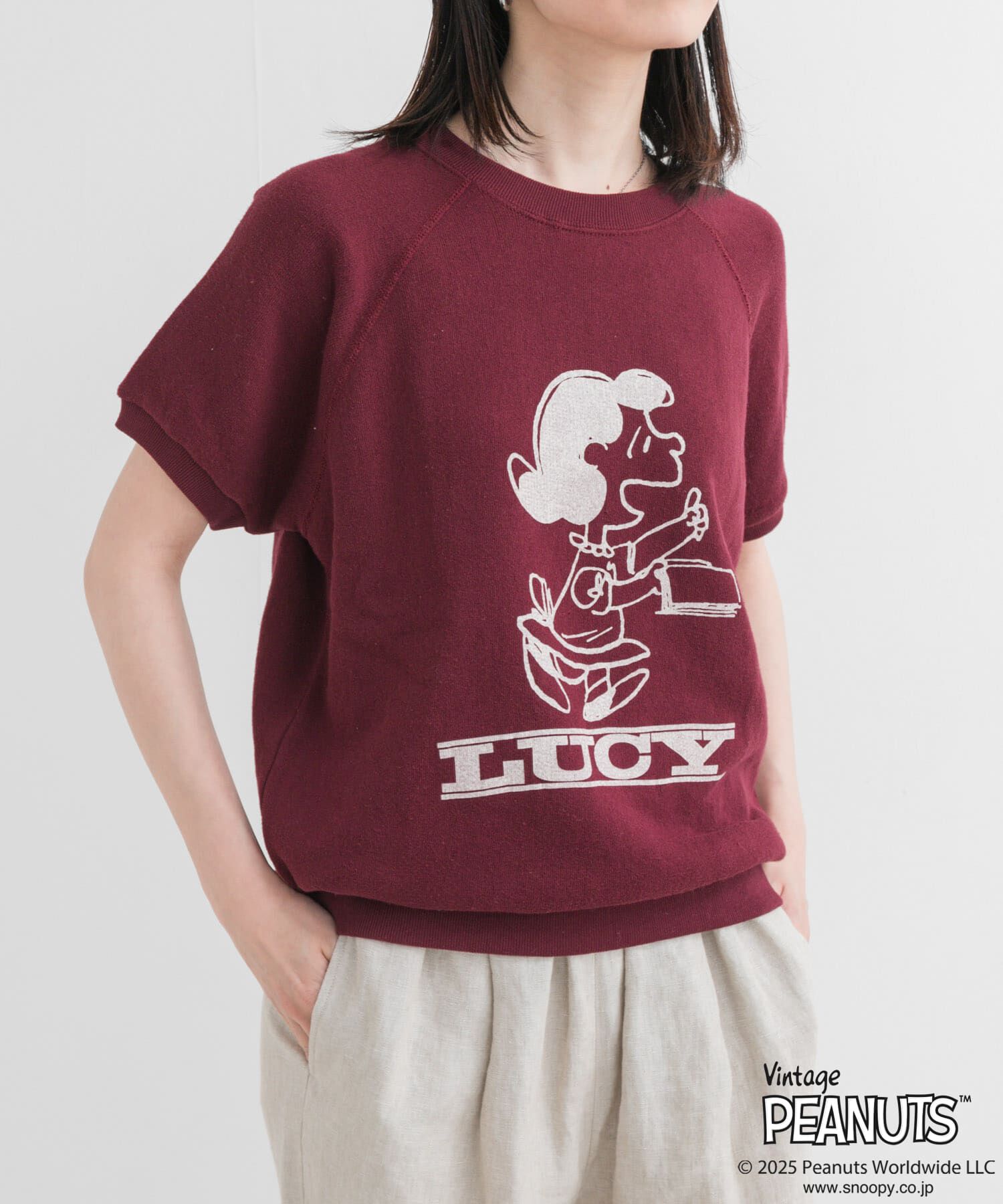 URBAN RESEARCH DOORS「『別注』Sports Wear&times;DOORS　PEANUTS甘編みスウェットTシャツ」|Tシャツ・カットソー|