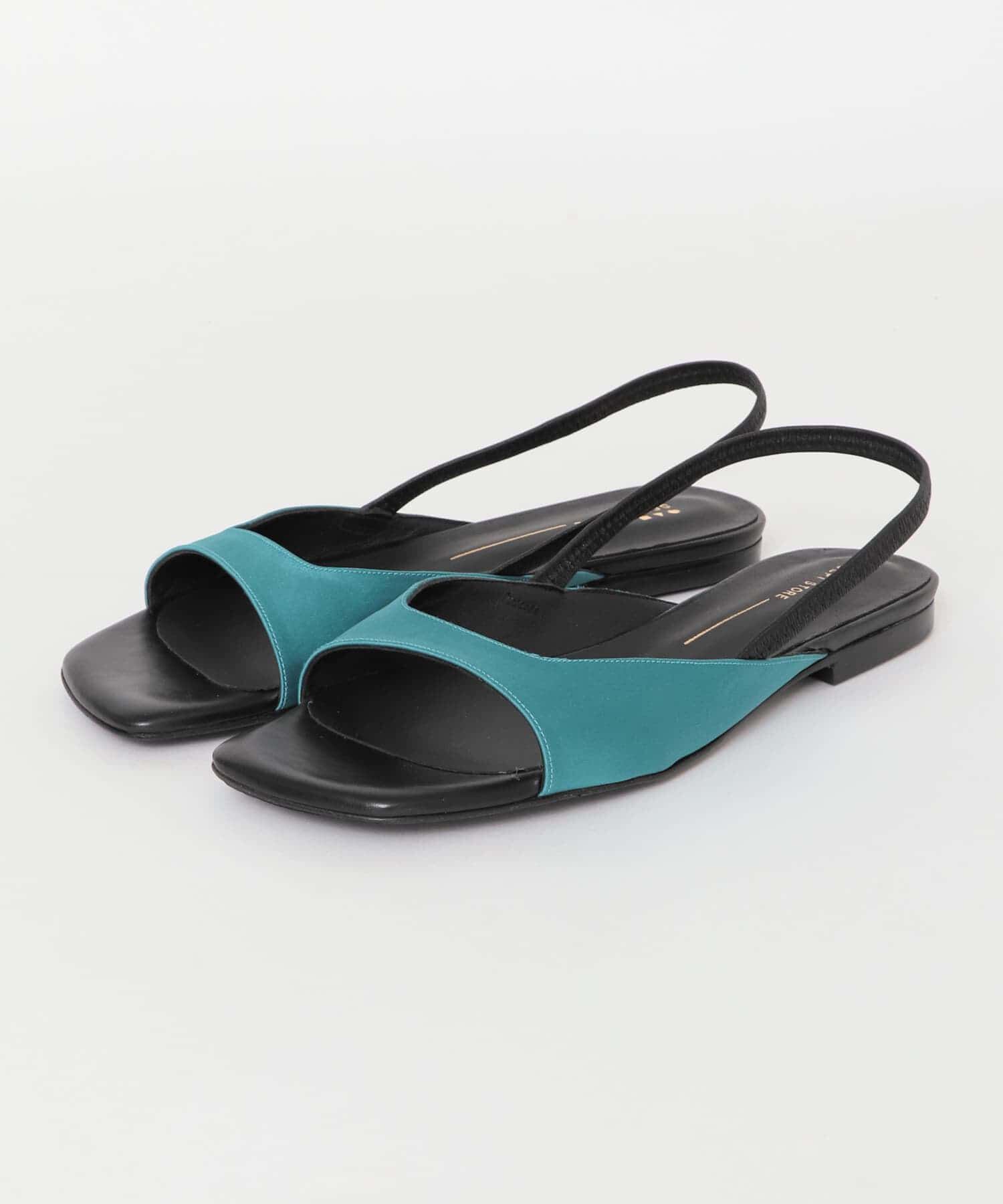 RODE SKO「SEPT STORE　スクエアトゥバックストラップサンダル」|サンダル|ブルー