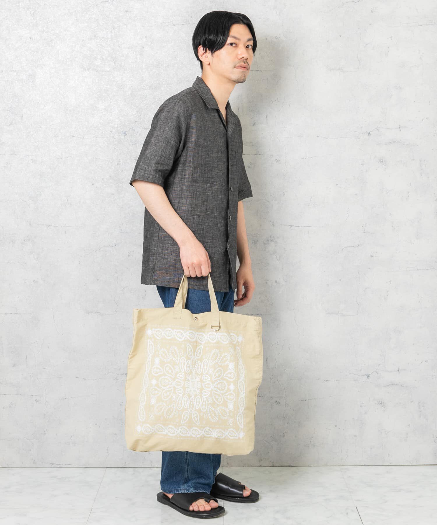 RODE SKO「リップストップダブルショルダー柄トート」|トートバッグ|