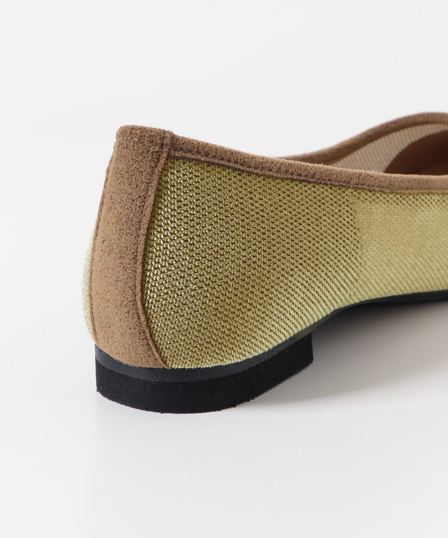 RODE SKO「『MADE IN JAPAN』スクエアベロアメッシュフラット」|バレエシューズ|