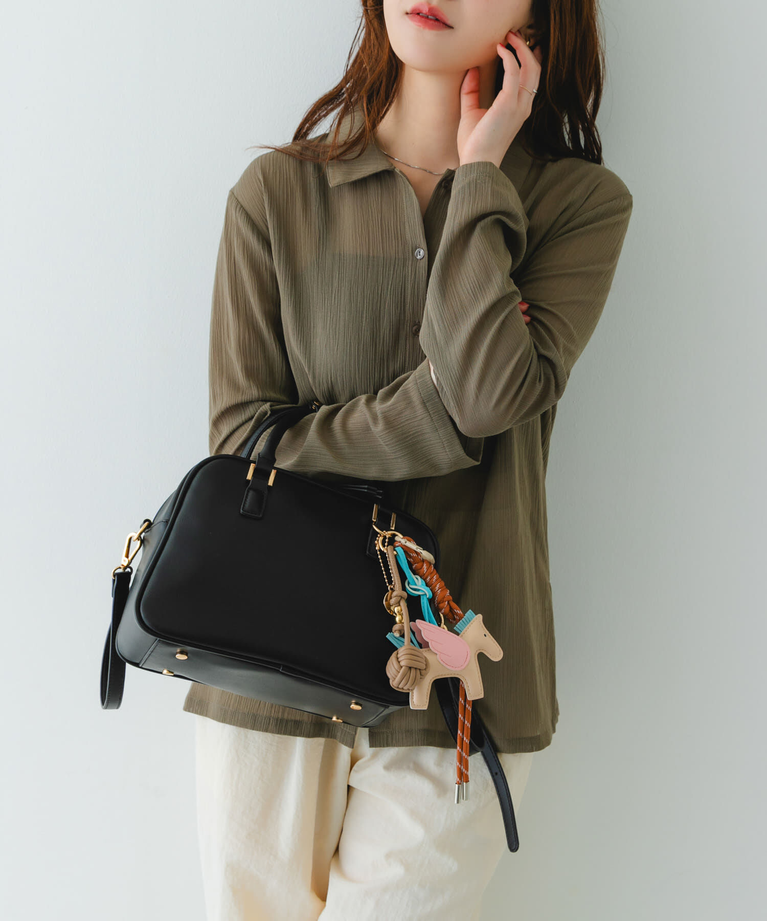 RODE SKO「チャームセットボストンバッグ」|ボストンバッグ|