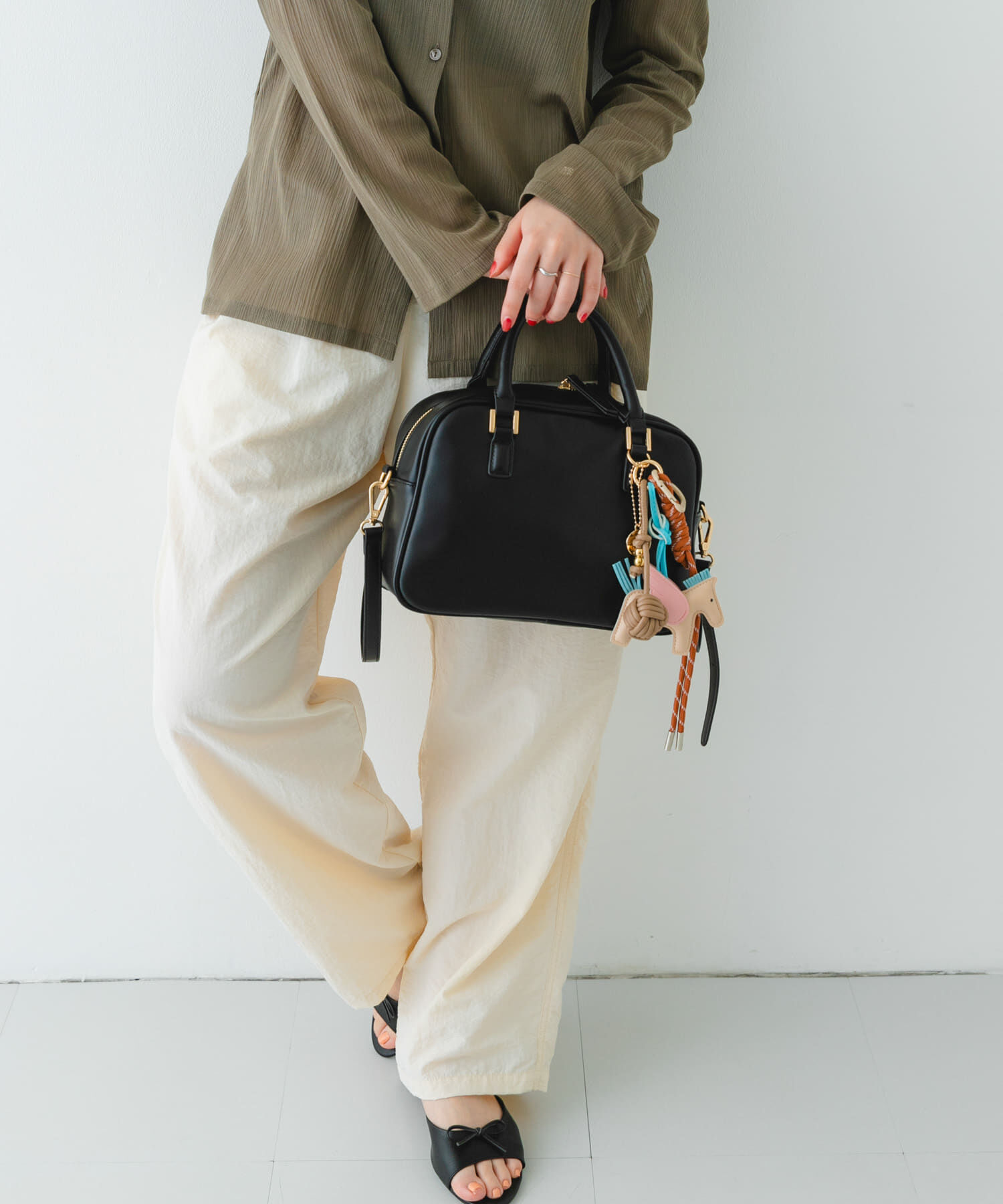 RODE SKO「チャームセットボストンバッグ」|ボストンバッグ|