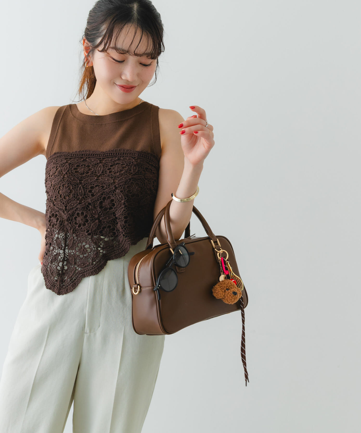 RODE SKO「チャームセットボストンバッグ」|ボストンバッグ|