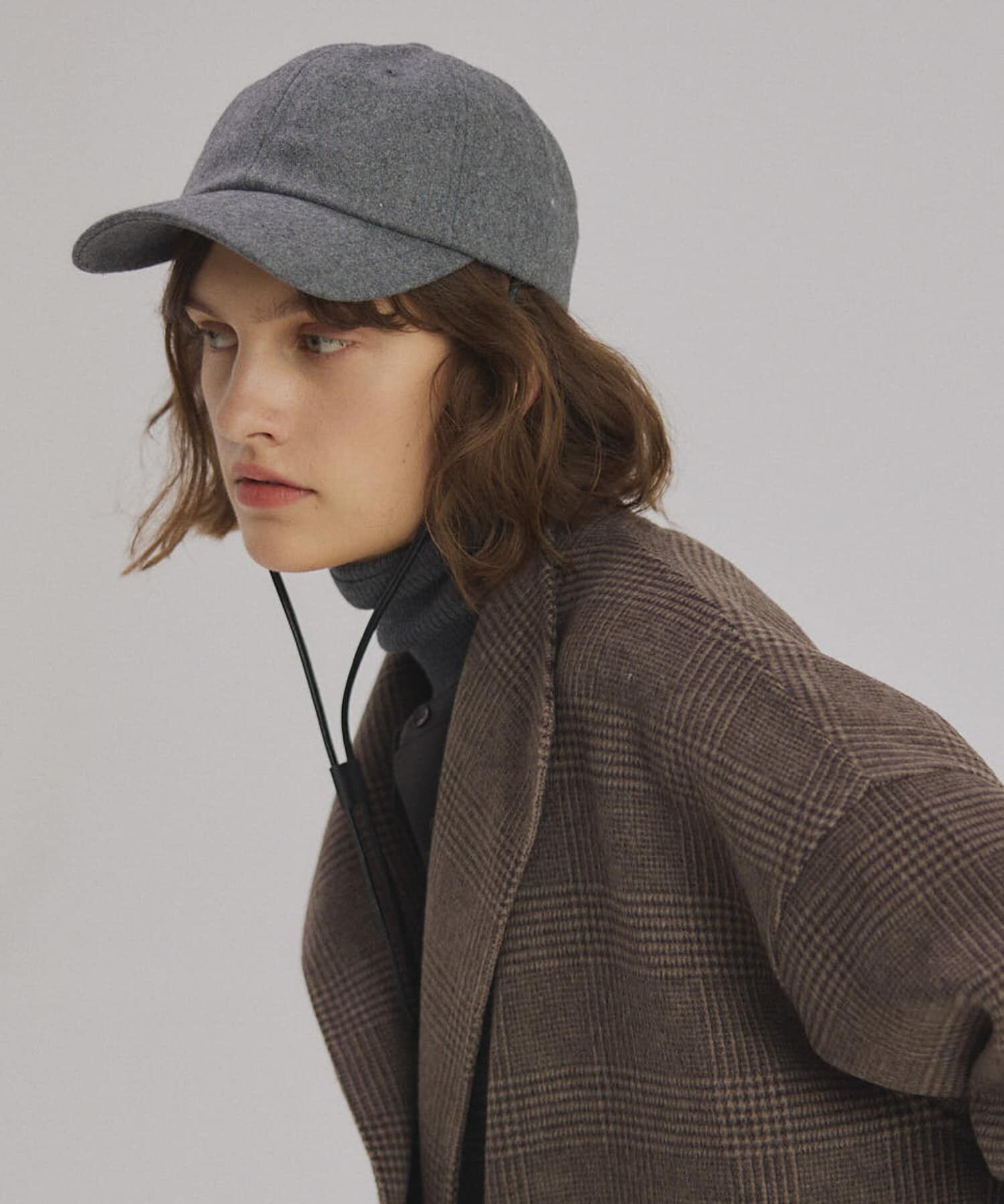 SMELLY「2WAYメルトンキャップ」|キャップ・キャスケット|グレー