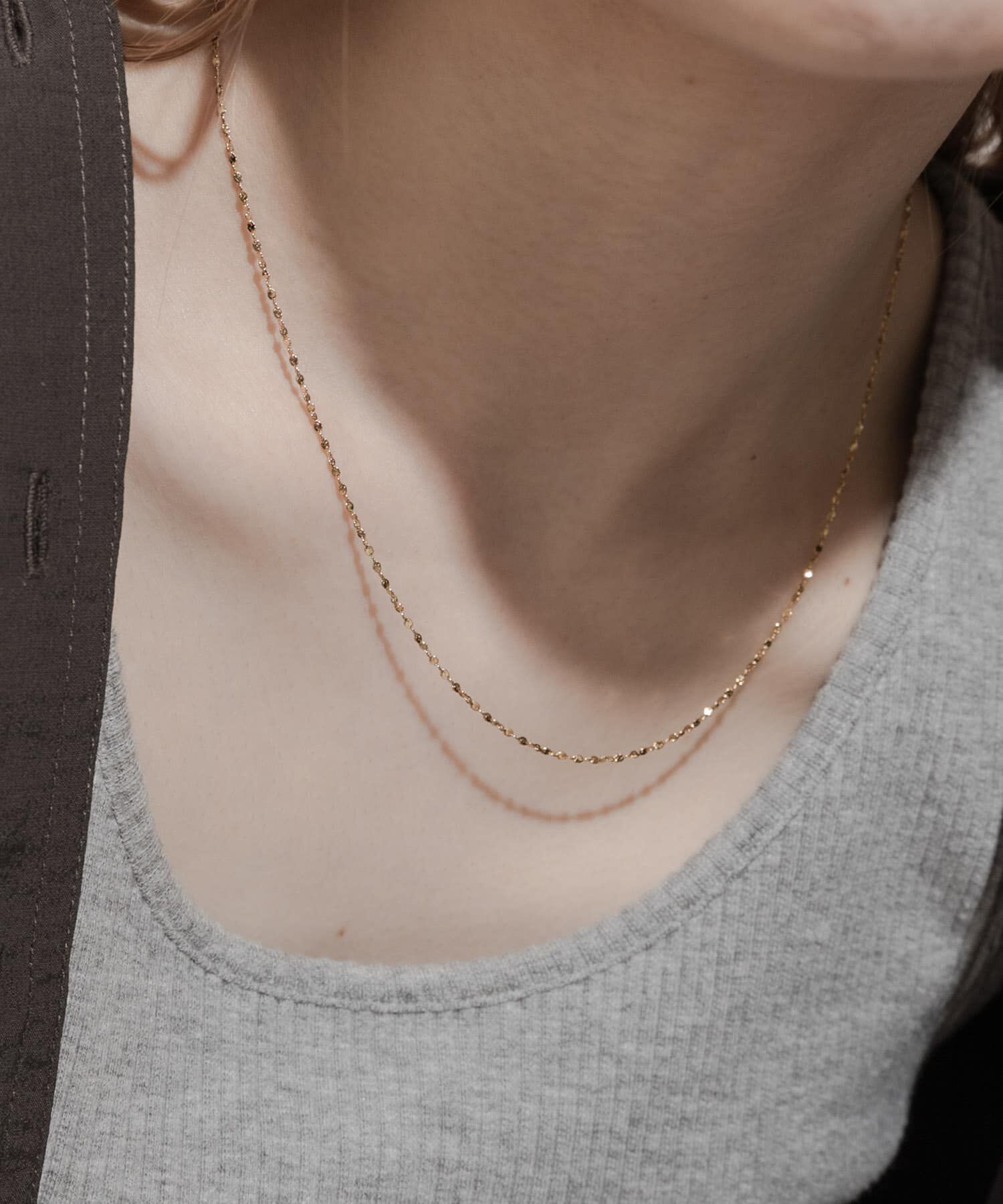 SMELLY「ステンレススクリューチェーンネックレス」|ネックレス|ゴールド