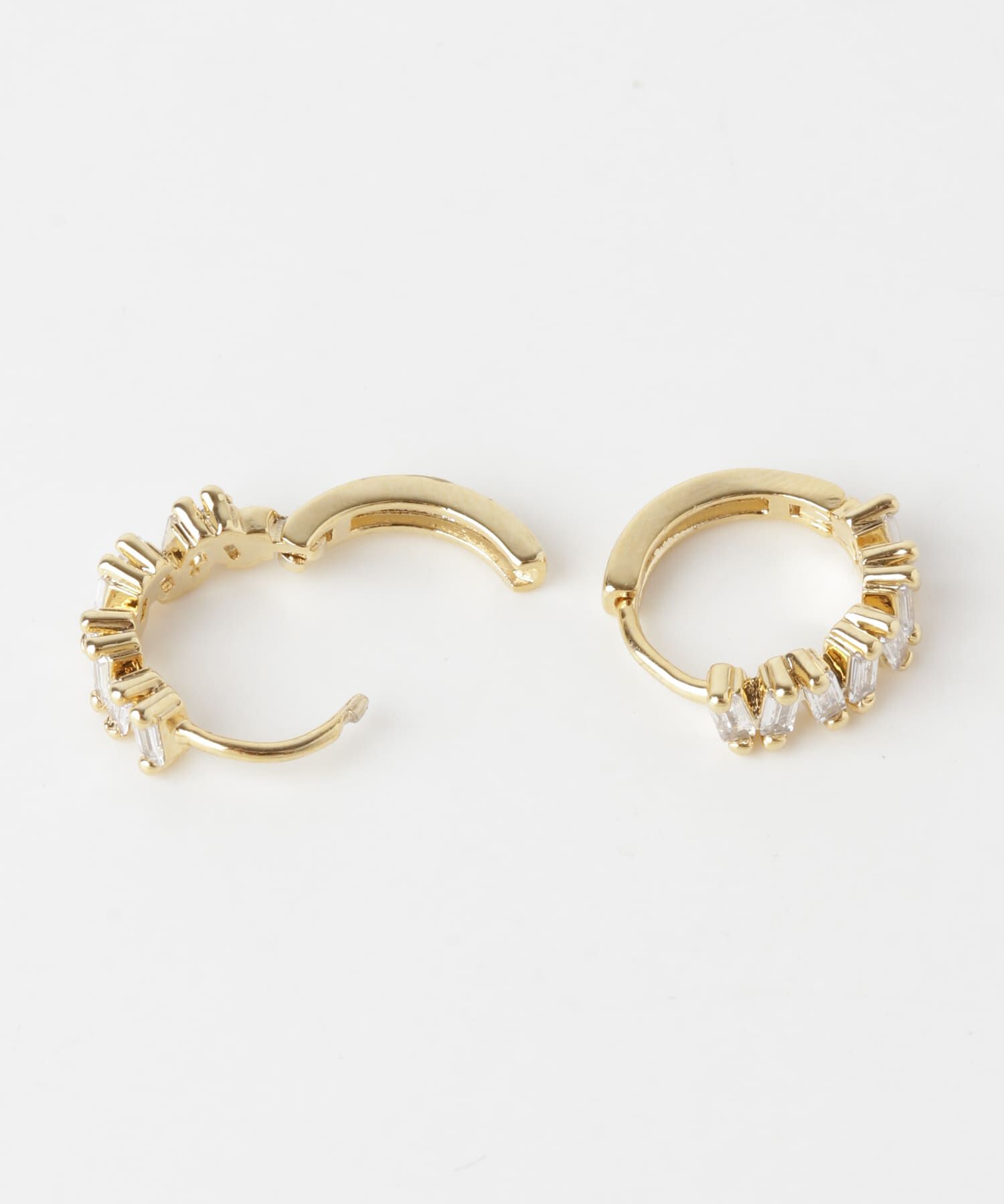 SMELLY「ビジューフープワンタッチピアス」|ピアス|