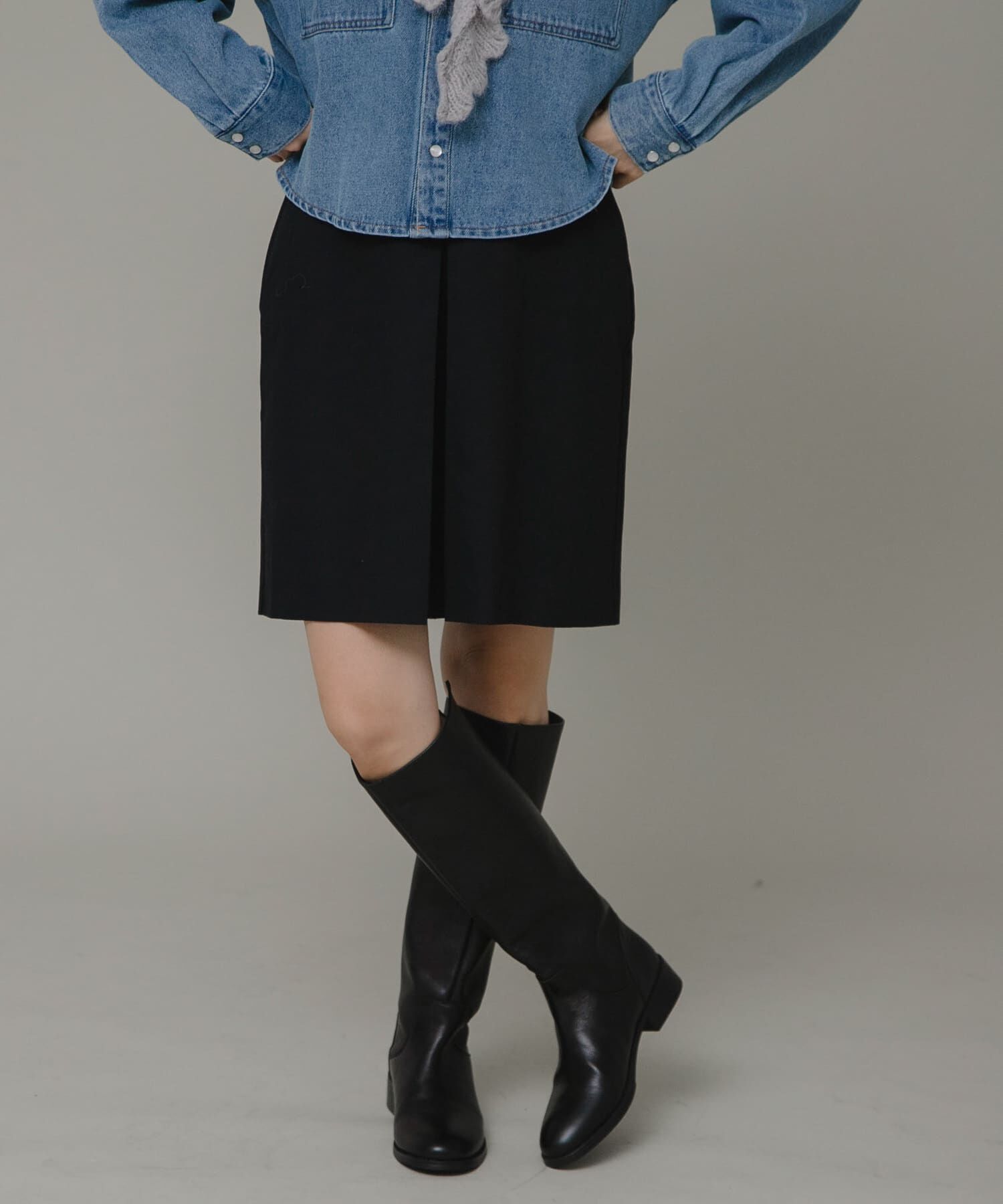 Sonny Label 「インバーテッドプリーツハーフチノパンツ」|その他|ネイビー