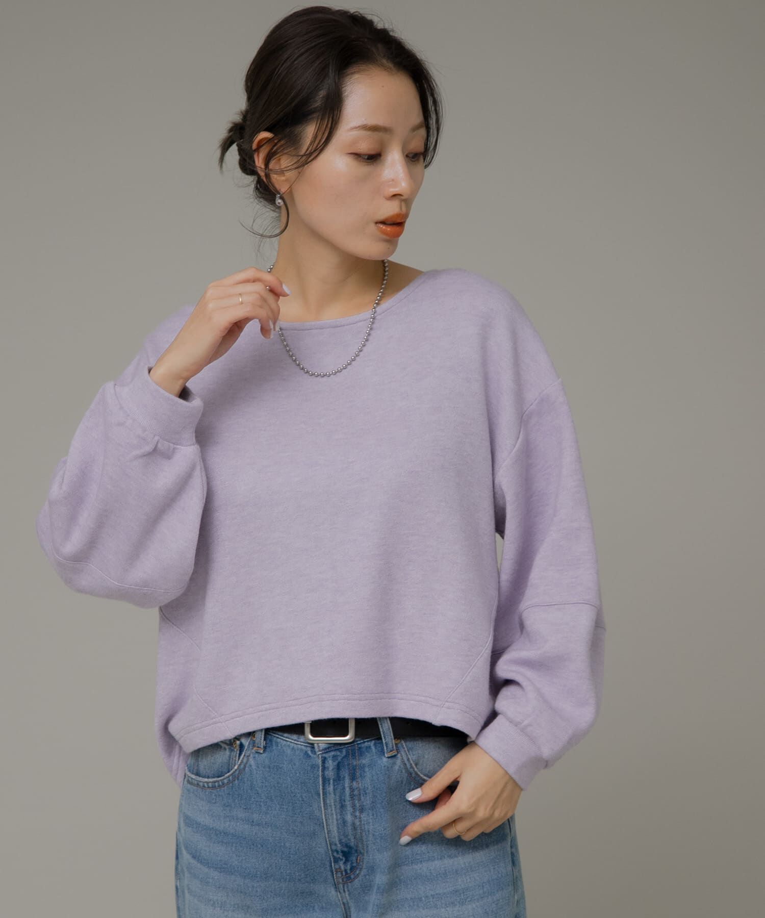 Sonny Label 「ニットライクボリュームスリーブプルオーバー」|Tシャツ・カットソー|