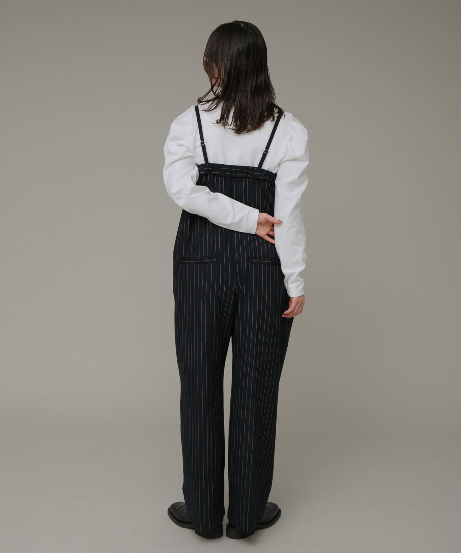 Sonny Label 「ピンストライプベアサロペット」|スカート|