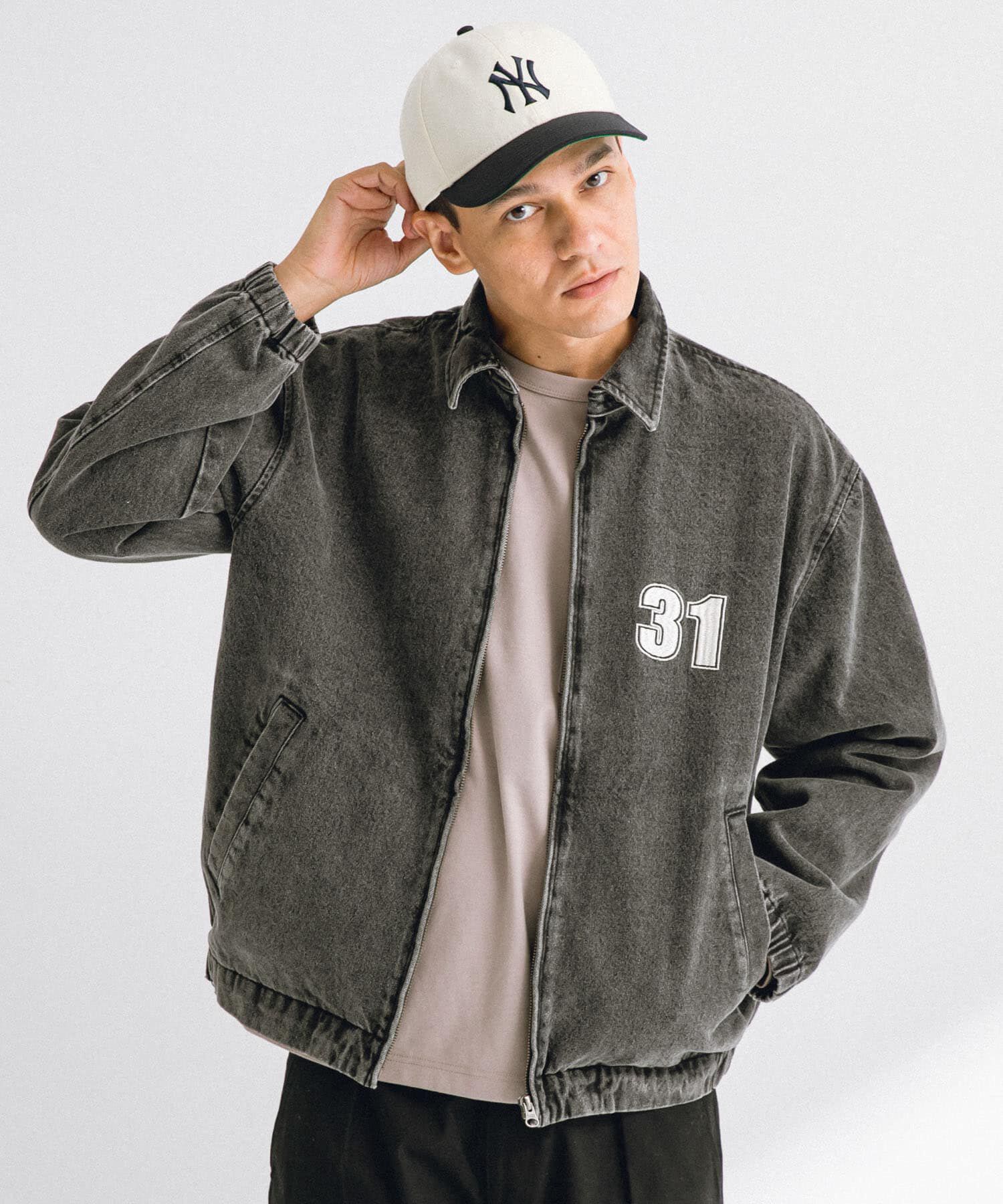 Sonny Label 「ナンバリング刺繍デニムジャケット」|デニムジャケット|ブラック