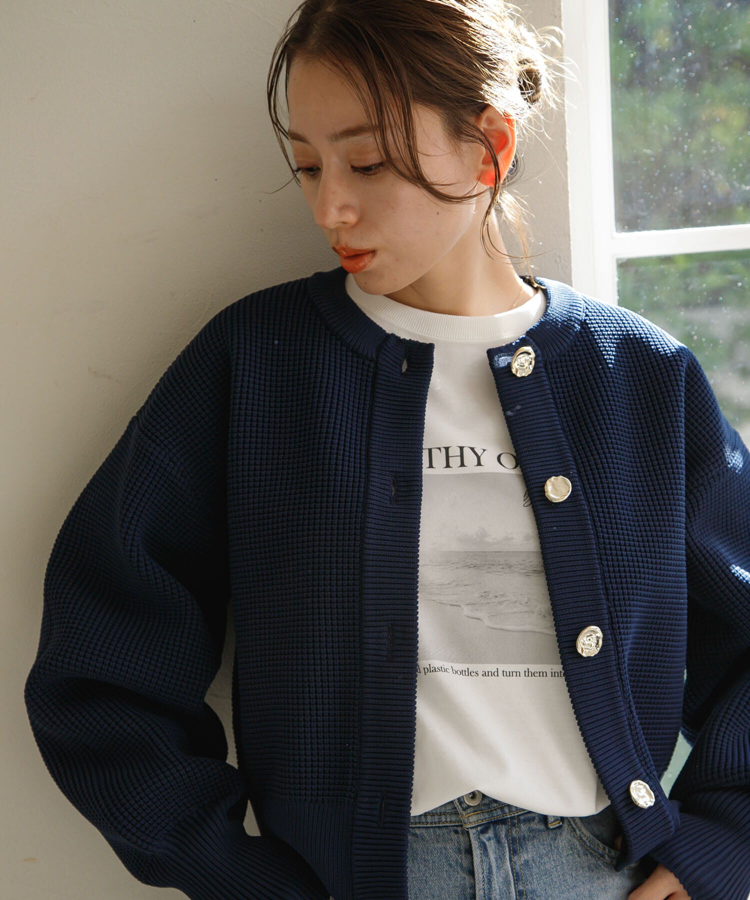 Sonny Label 「『WEB/一部店舗限定』メタルボタンカーディガン」|カーディガン|