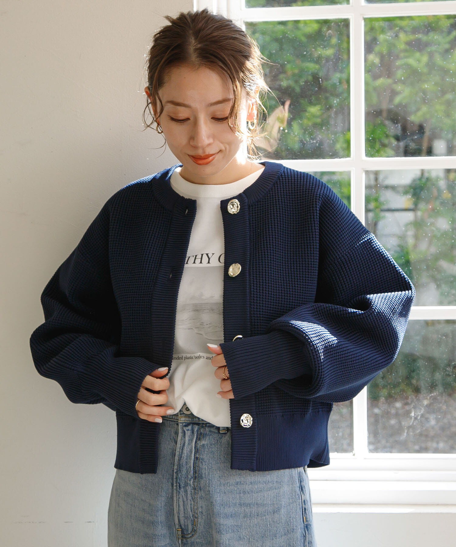 Sonny Label 「『WEB/一部店舗限定』メタルボタンカーディガン」|カーディガン|