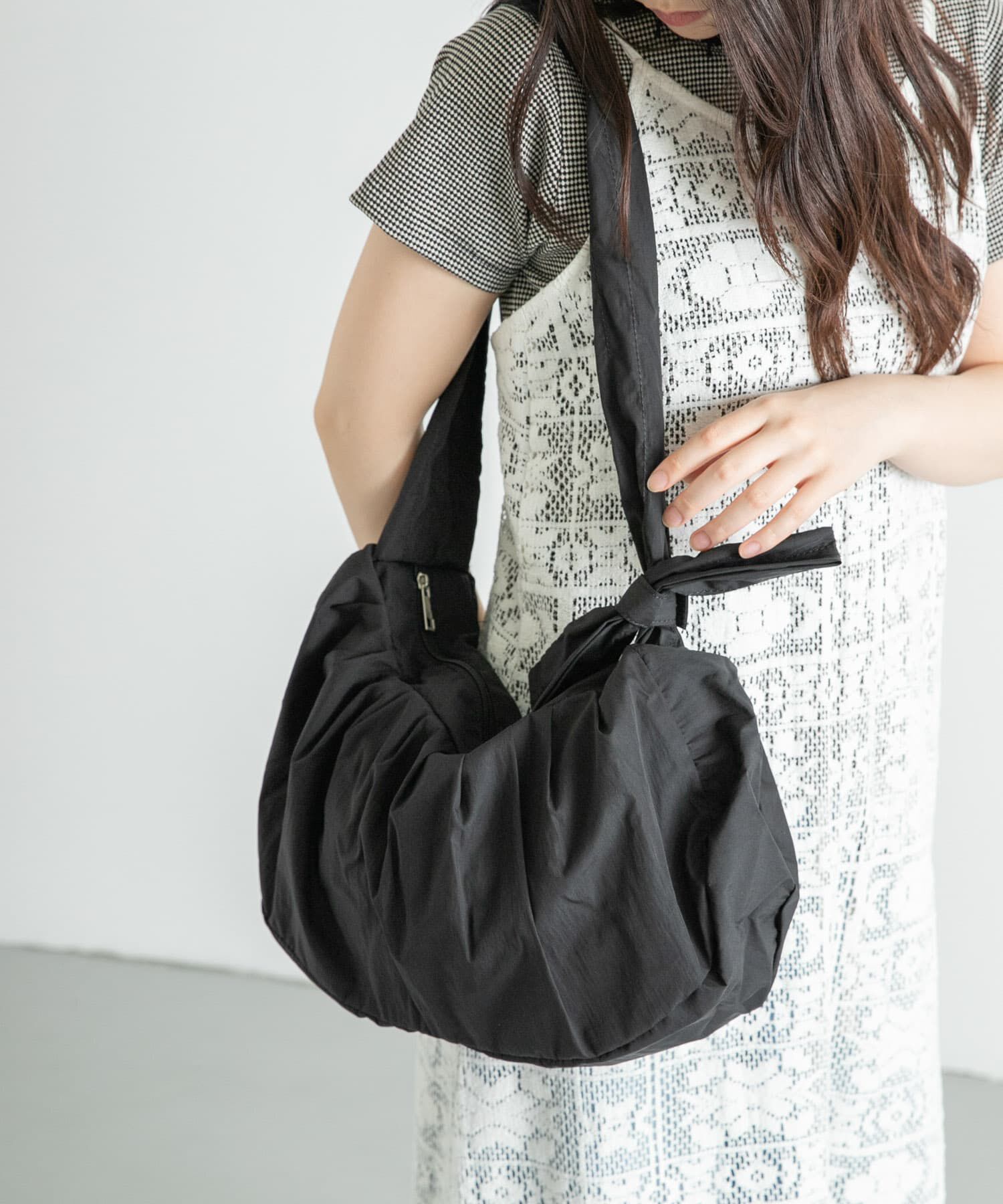 Sonny Label 「2WAYリボンショルダーバッグ」|ショルダー・メッセンジャー|ブラック