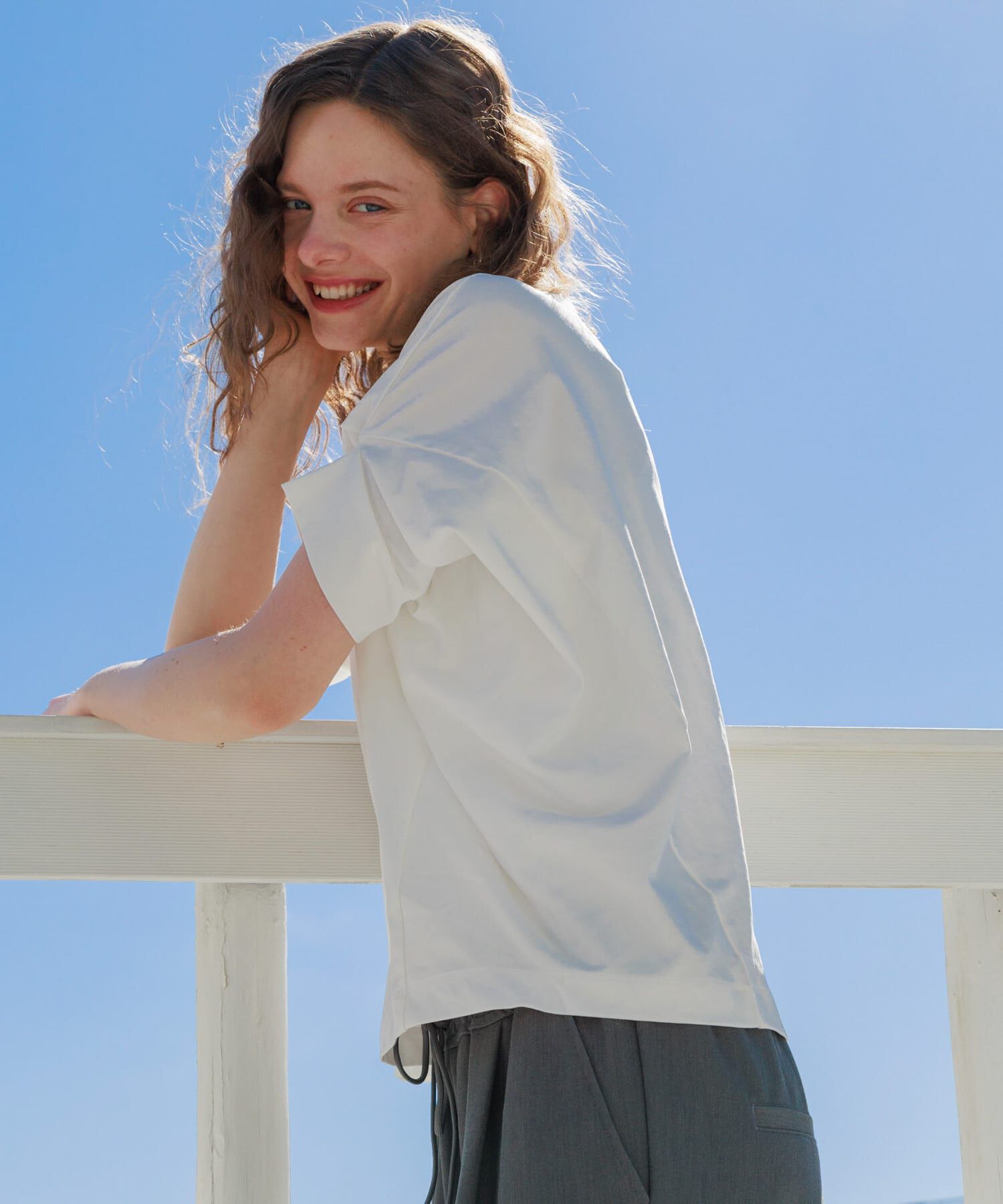 Sonny Label 「『WEB限定』吸水速乾UVクールタッチドルマンプルオーバー」|Tシャツ・カットソー|