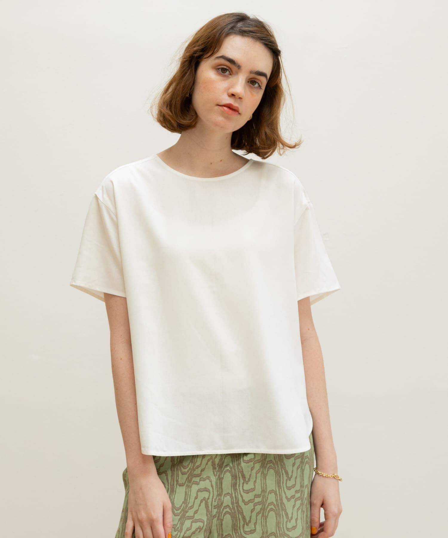 Sonny Label 「リネン混クルーネックブラウスTシャツ」|シャツ・ブラウス|