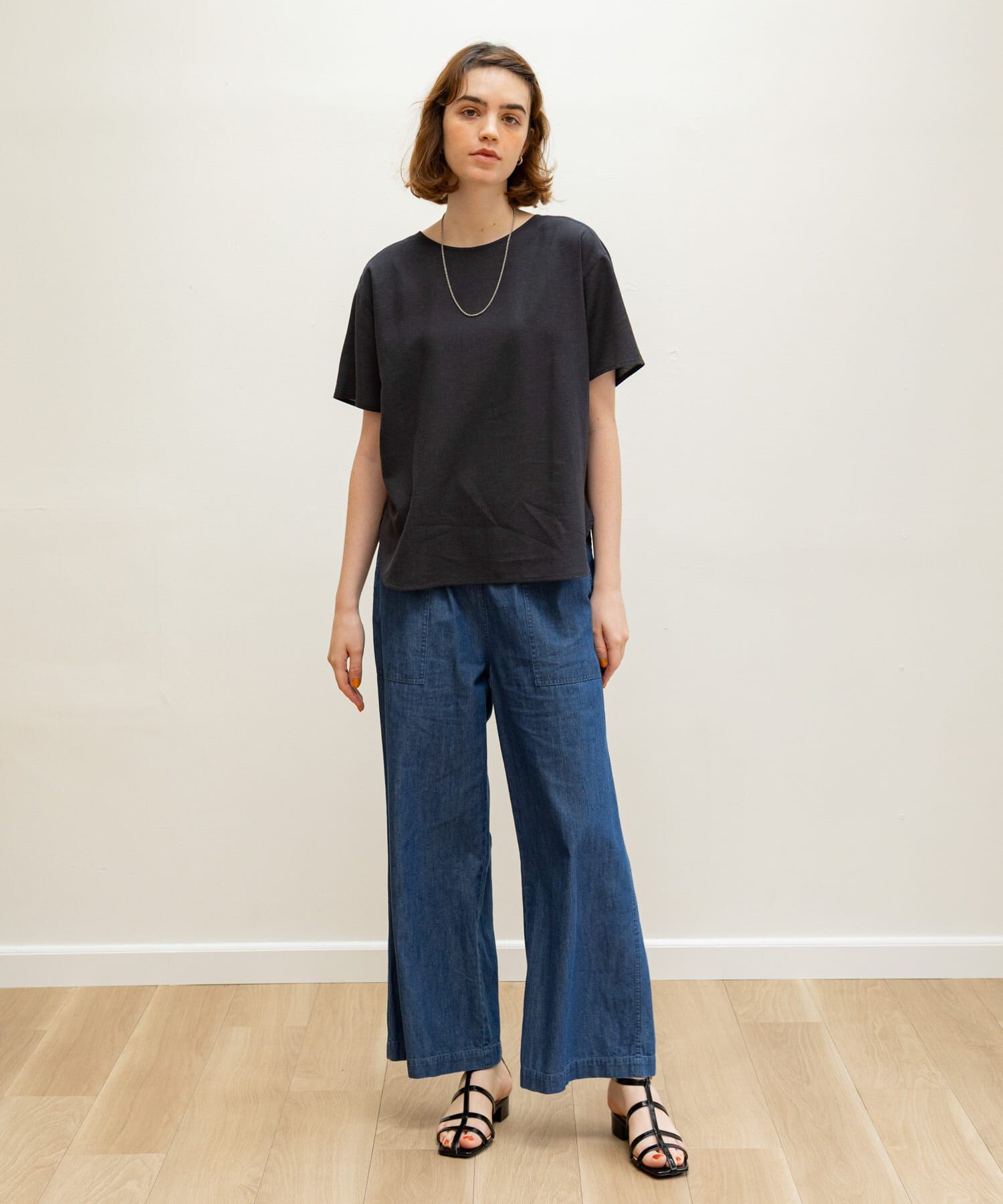 Sonny Label 「リネン混クルーネックブラウスTシャツ」|シャツ・ブラウス|