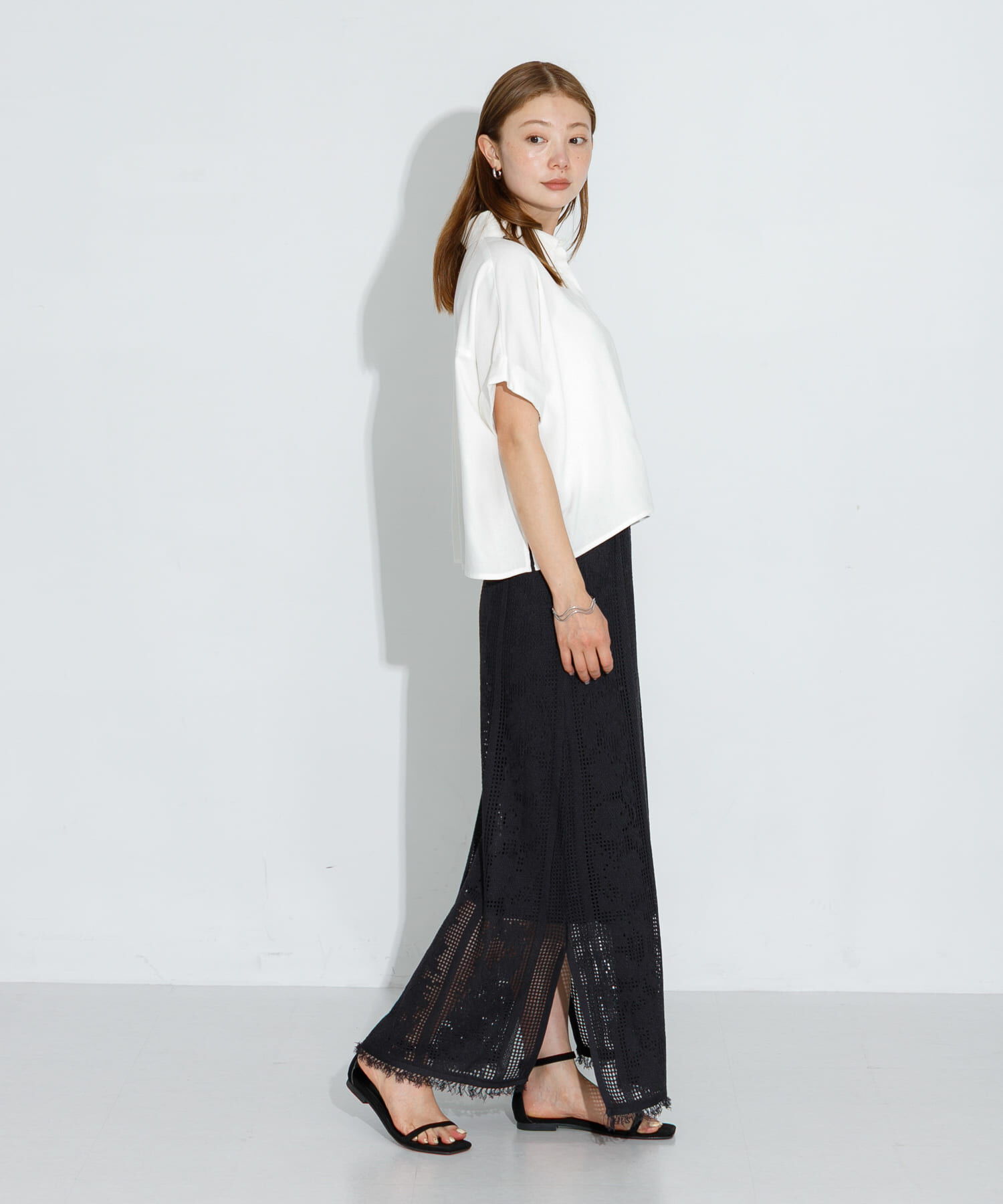 Sonny Label 「フラワーメッシュスカート」|スカート|