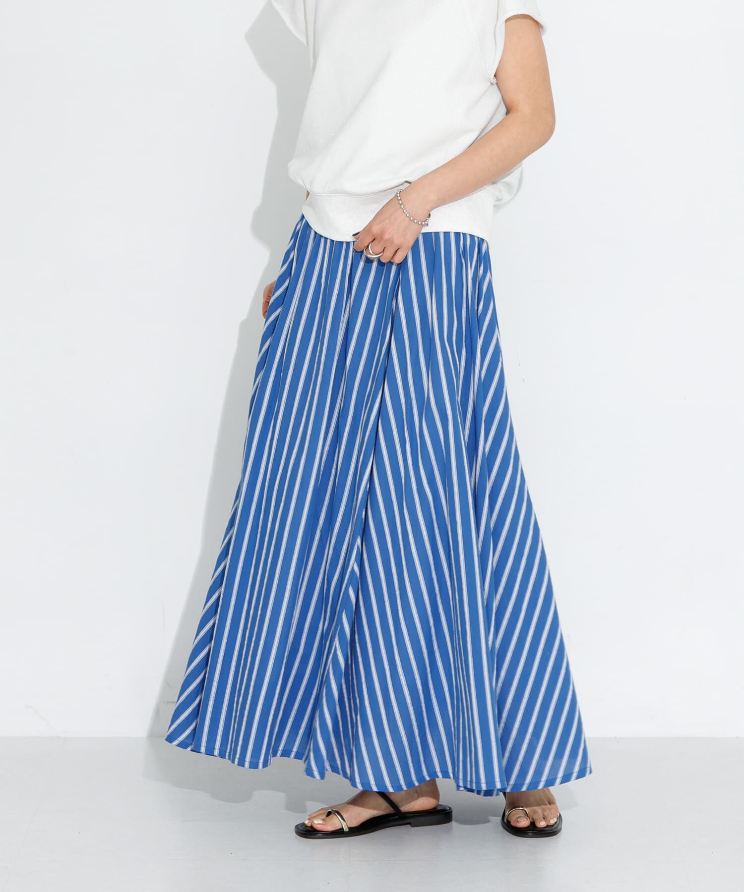 Sonny Label 「ギンガム/ストライプ アソートスカート」|スカート|ブルー