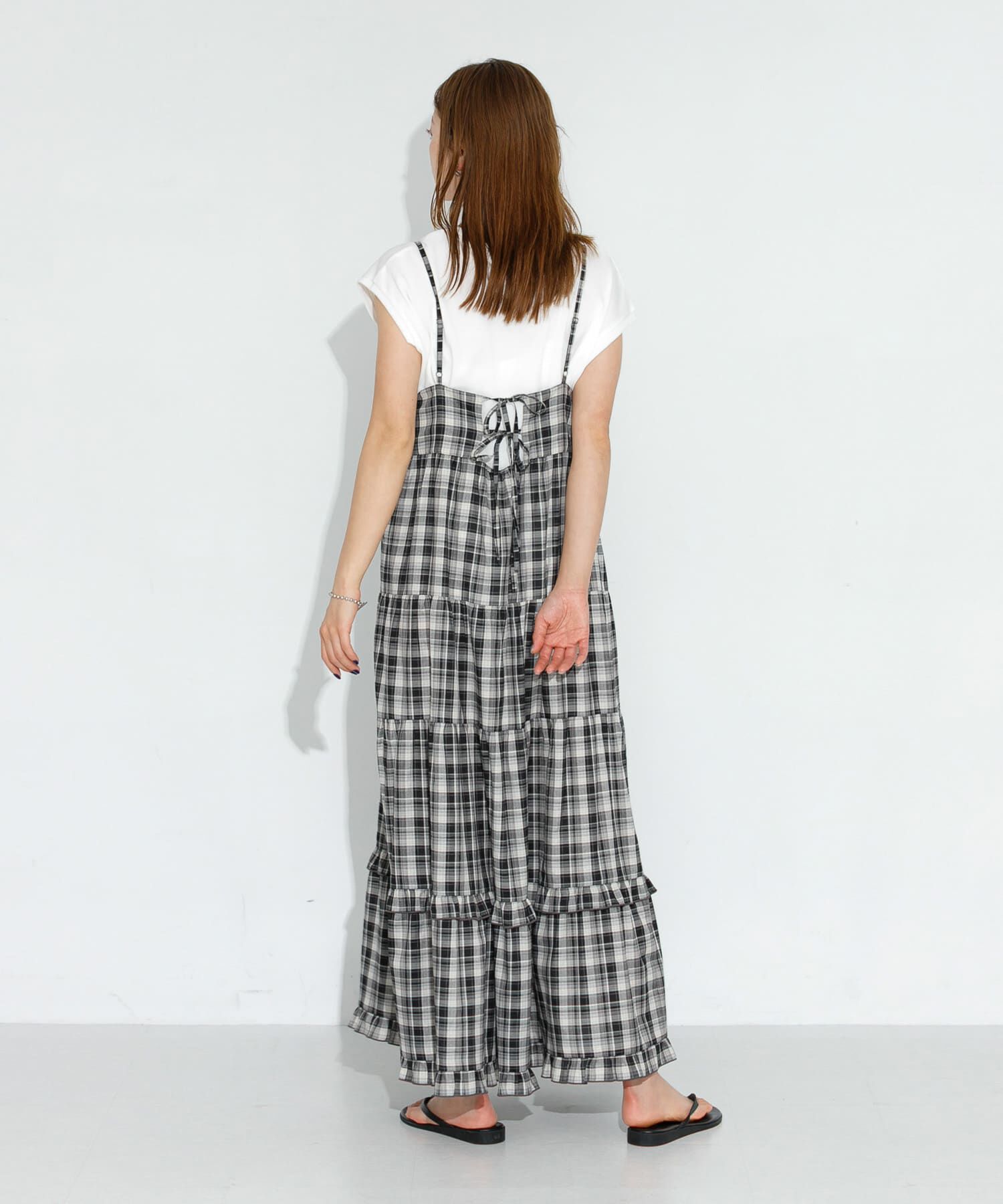 Sonny Label 「『UR TECH』チェックティアードキャミワンピース」|ワンピース|