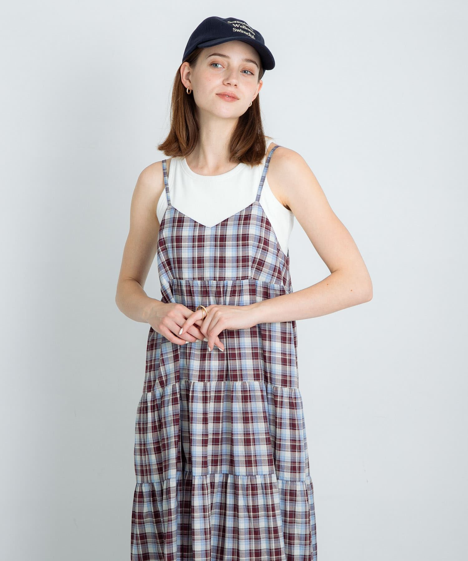 Sonny Label 「『UR TECH』チェックティアードキャミワンピース」|ワンピース|