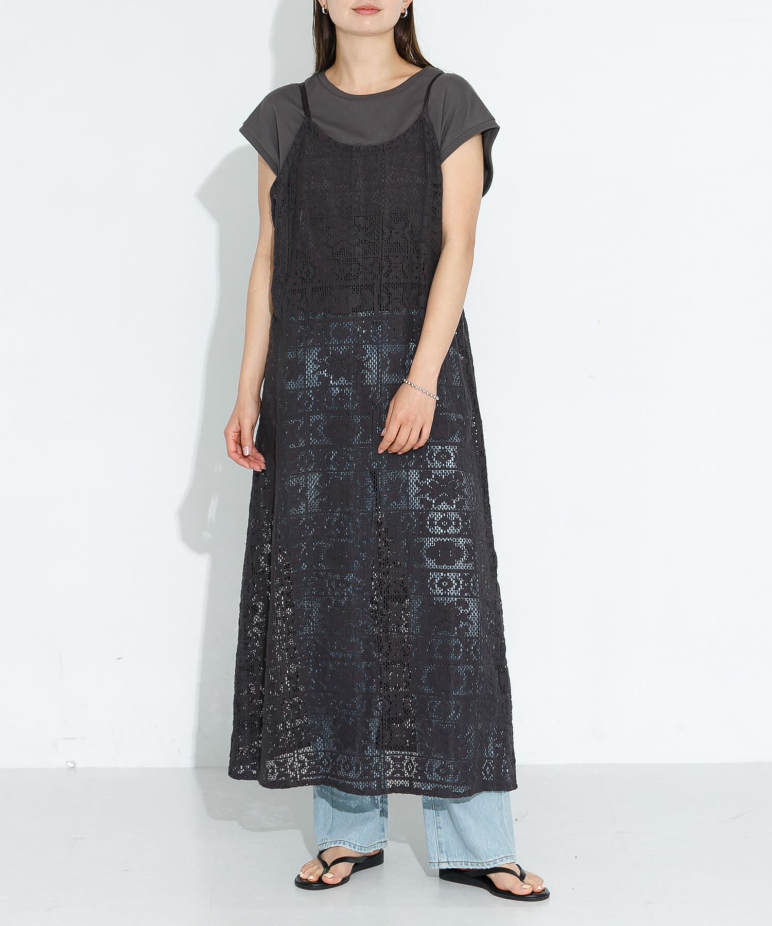 Sonny Label 「レースキャミワンピース」|ワンピース|チャコールグレー