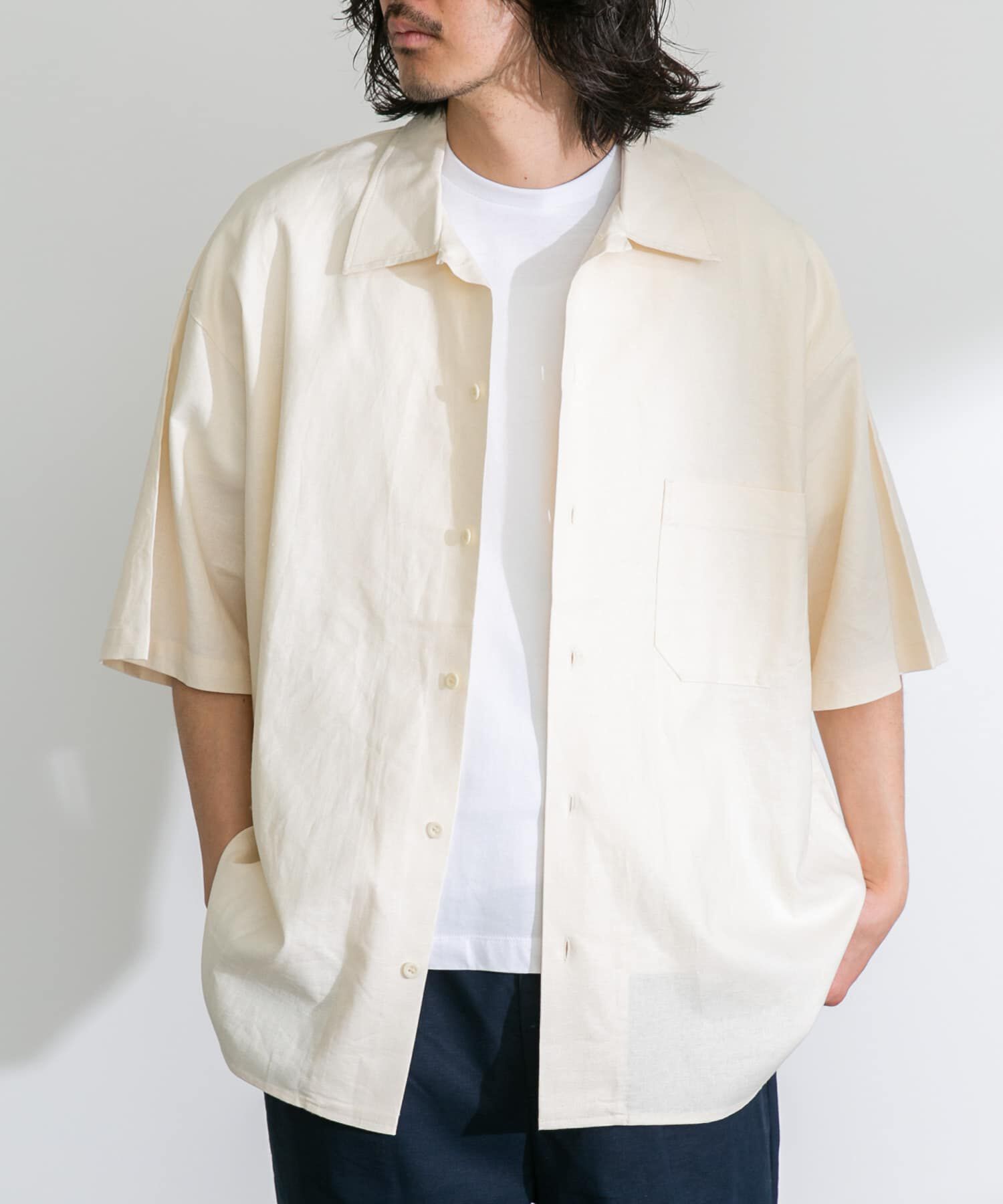 Sonny Label 「ARMY TWILL　Cotton Linen Slab Shirts」|シャツ・ブラウス|