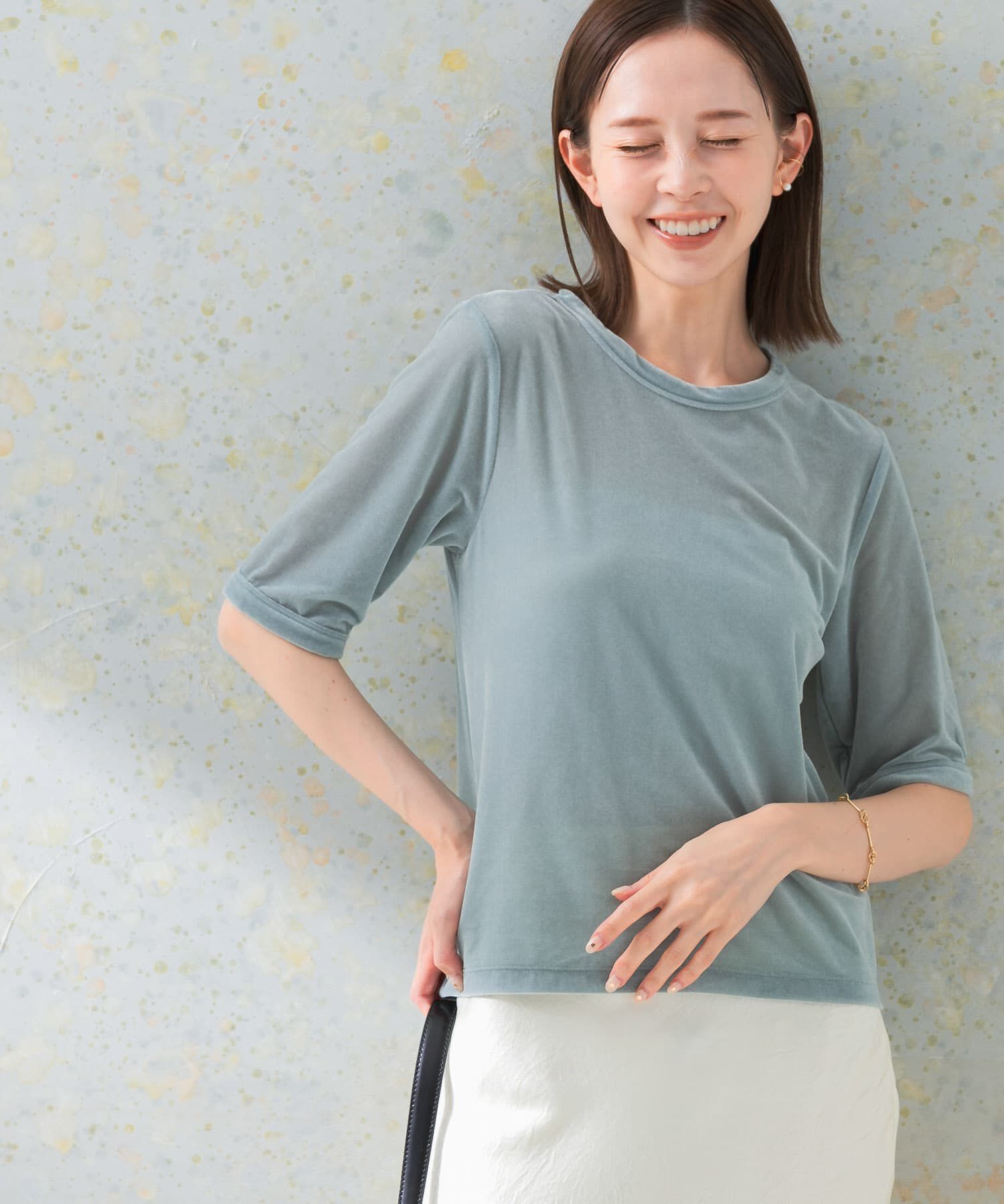 URBAN RESEARCH ROSSO「シアーベロアTシャツ」|Tシャツ・カットソー|