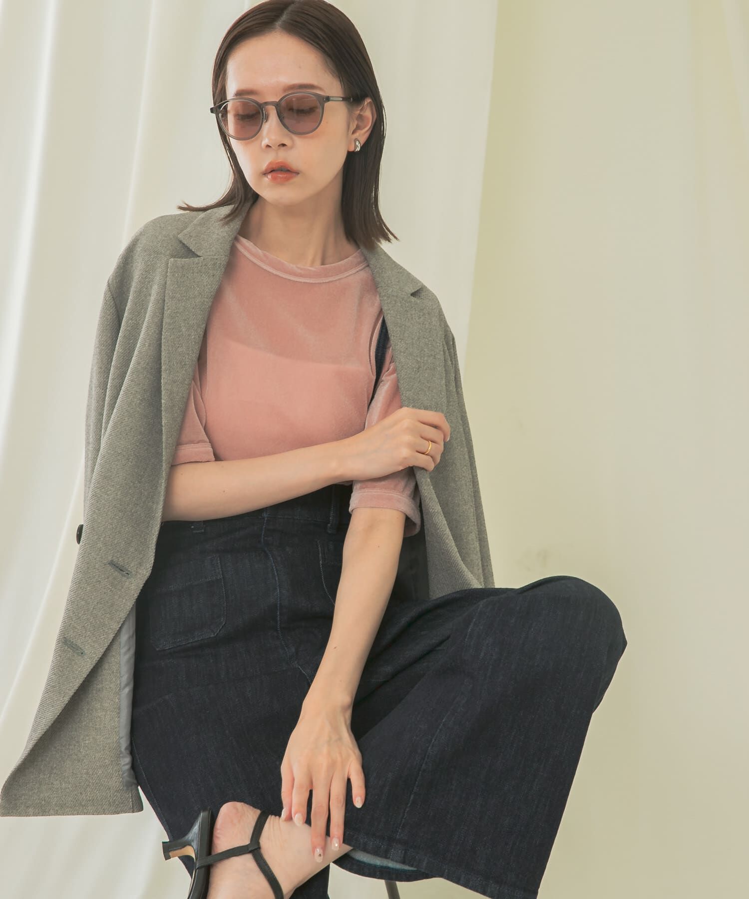 URBAN RESEARCH ROSSO「シアーベロアTシャツ」|Tシャツ・カットソー|