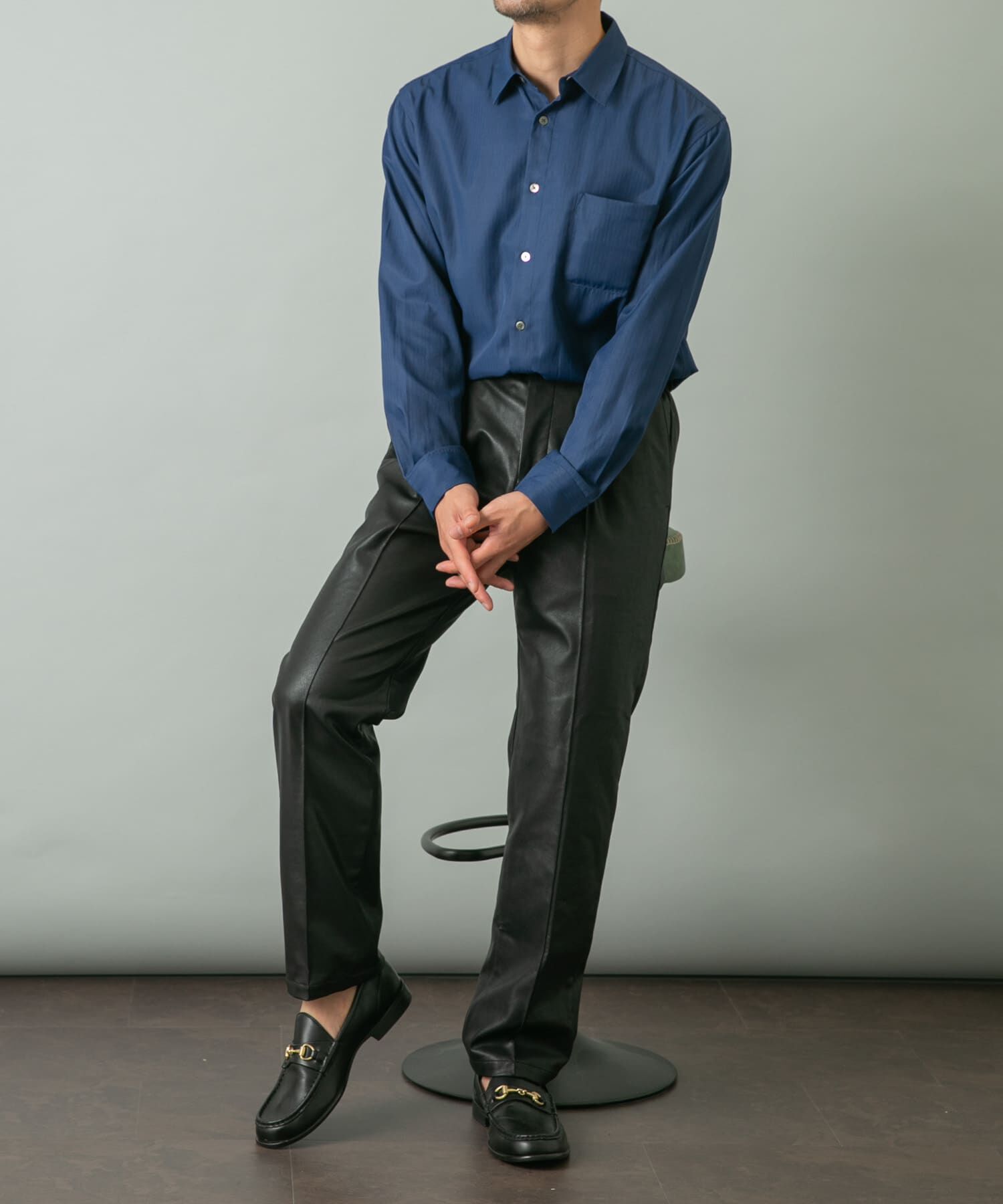 URBAN RESEARCH ROSSO「『セットアップ対応』『XLサイズあり』Fake Fabricストレッチスラックス」|その他|