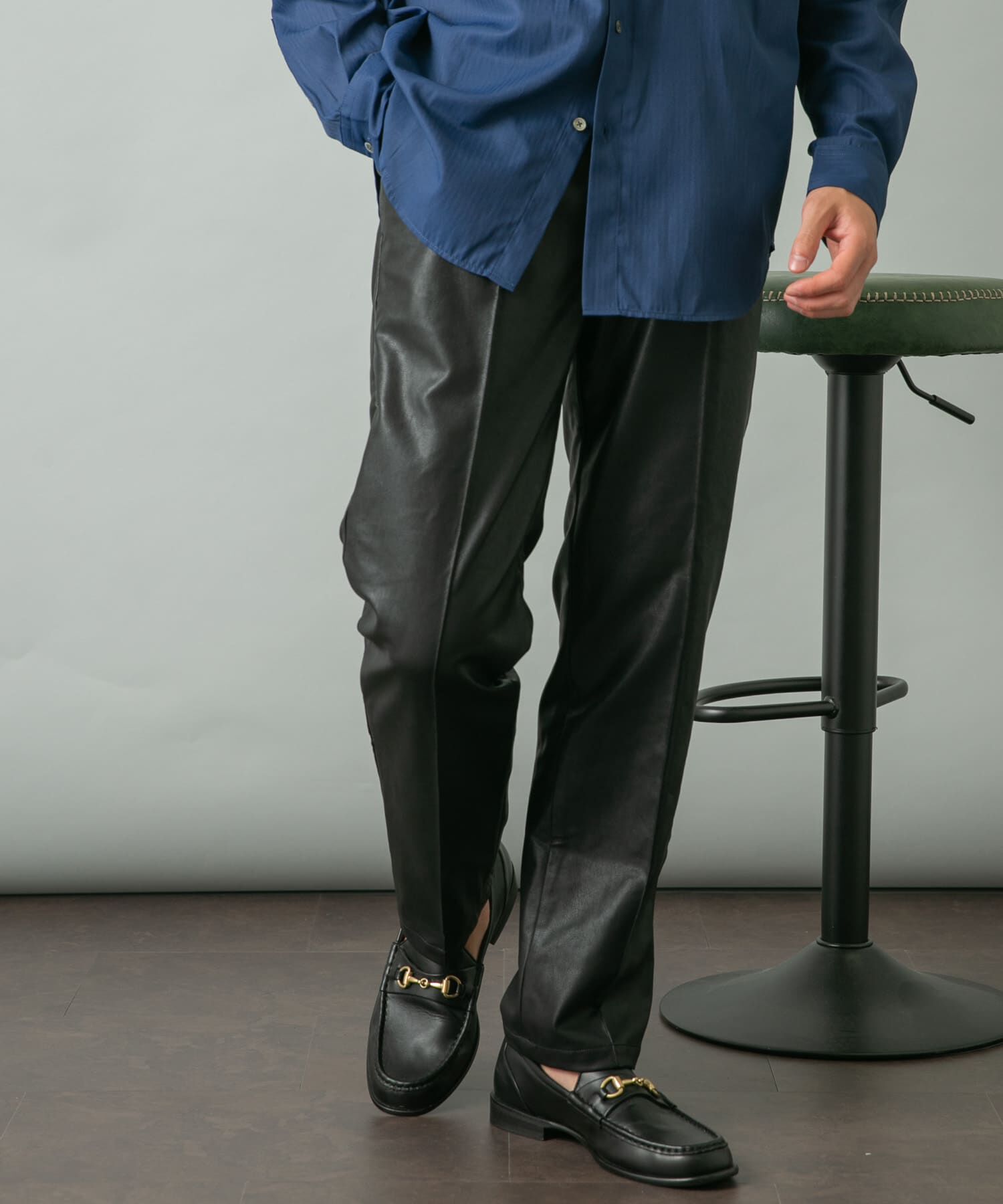 URBAN RESEARCH ROSSO「『セットアップ対応』『XLサイズあり』Fake Fabricストレッチスラックス」|その他|