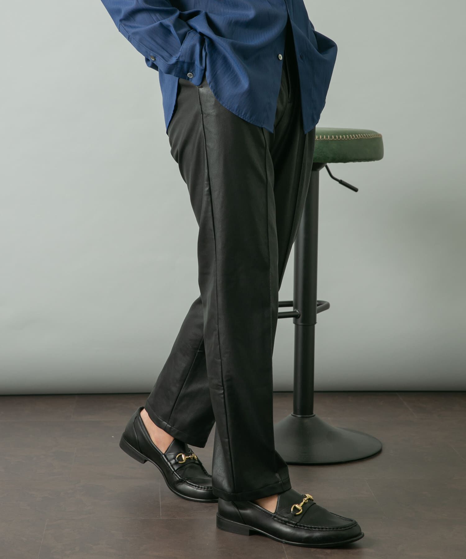 URBAN RESEARCH ROSSO「『セットアップ対応』『XLサイズあり』Fake Fabricストレッチスラックス」|その他|