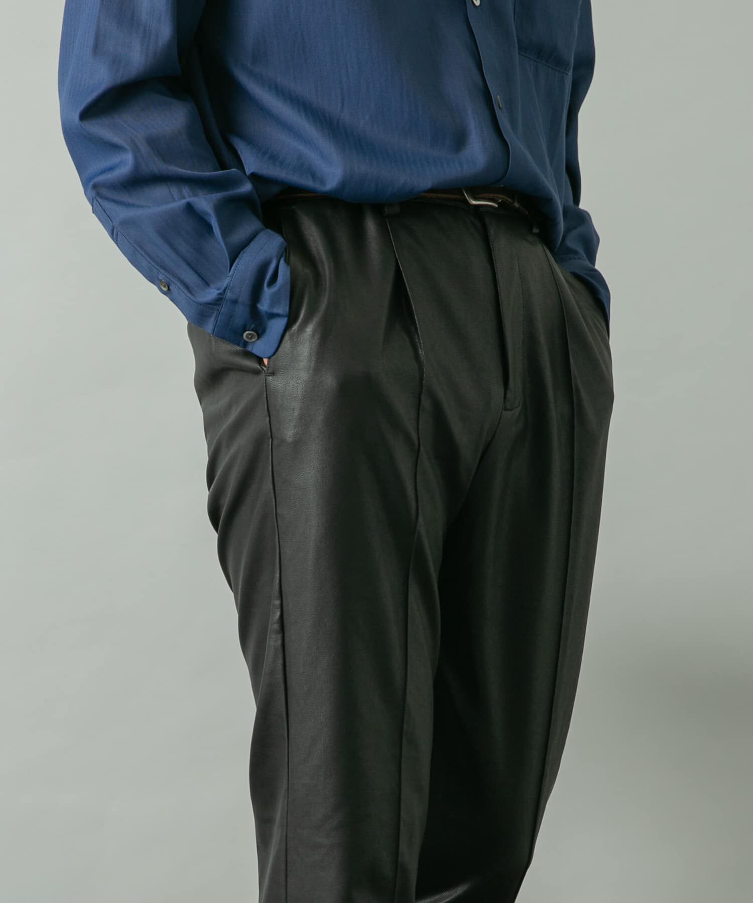 URBAN RESEARCH ROSSO「『セットアップ対応』『XLサイズあり』Fake Fabricストレッチスラックス」|その他|