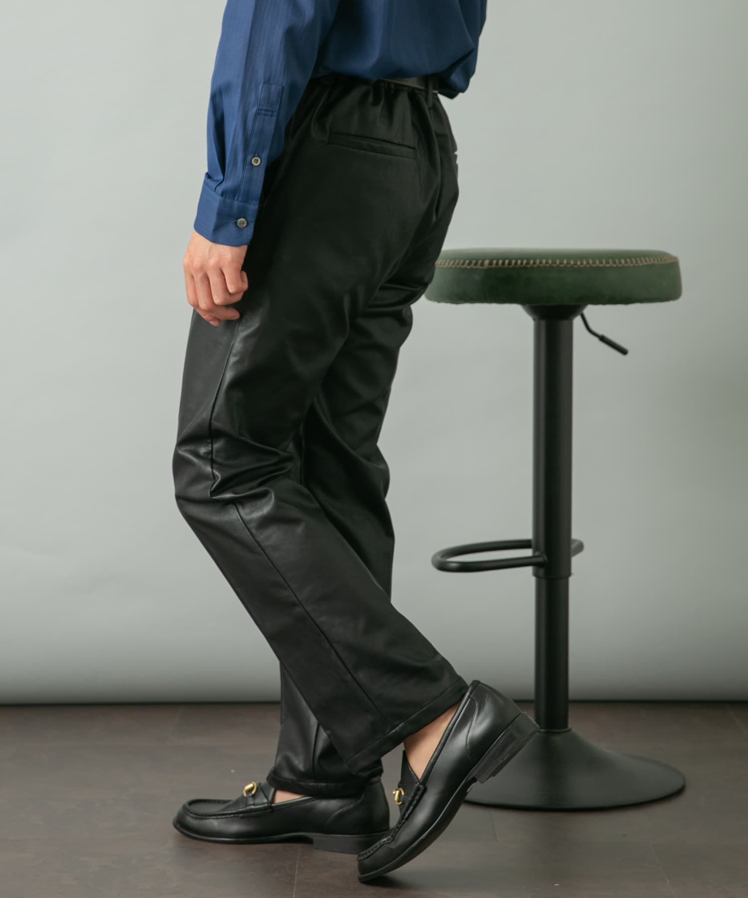 URBAN RESEARCH ROSSO「『セットアップ対応』『XLサイズあり』Fake Fabricストレッチスラックス」|その他|