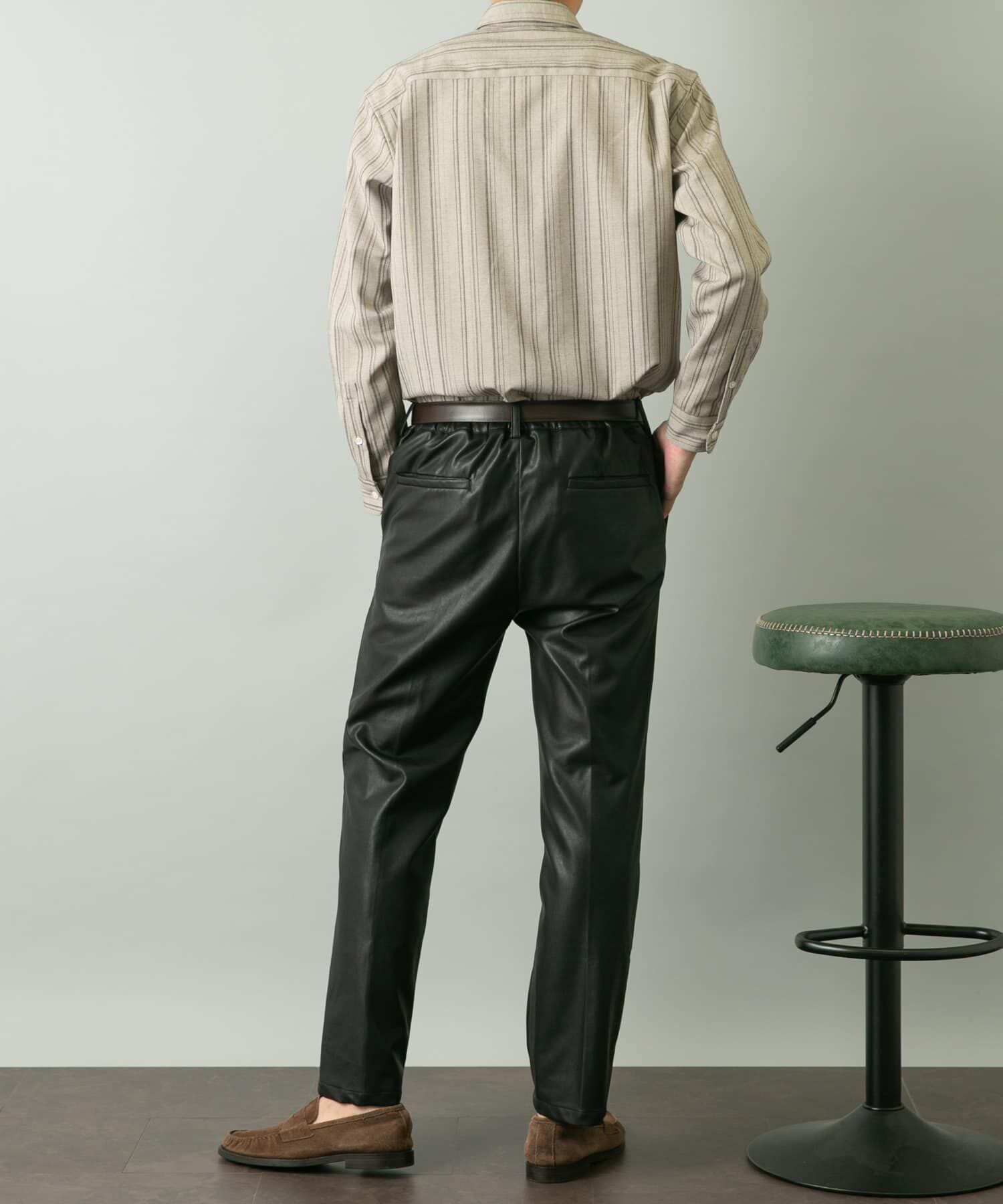 URBAN RESEARCH ROSSO「『セットアップ対応』『XLサイズあり』Fake Fabricストレッチスラックス」|その他|