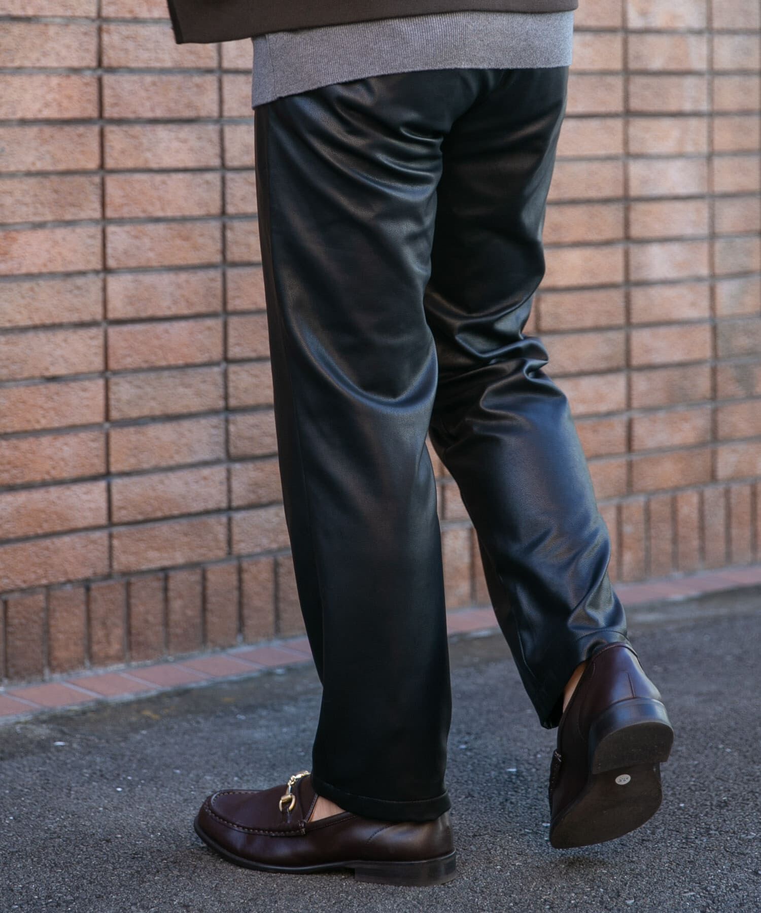 URBAN RESEARCH ROSSO「『セットアップ対応』『XLサイズあり』Fake Fabricストレッチスラックス」|その他|