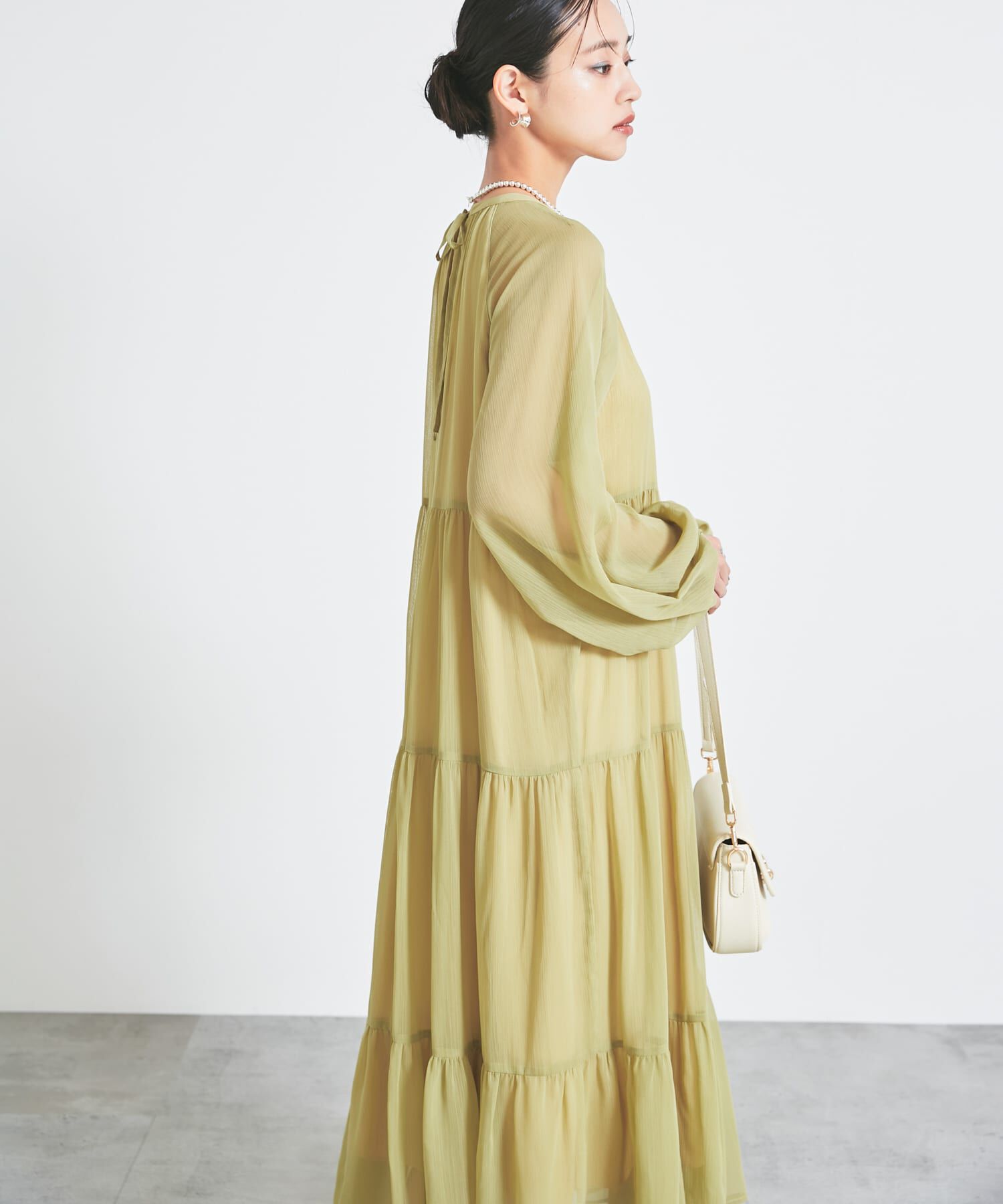 URBAN RESEARCH ROSSO「シアーティアードワンピース」|ワンピース|