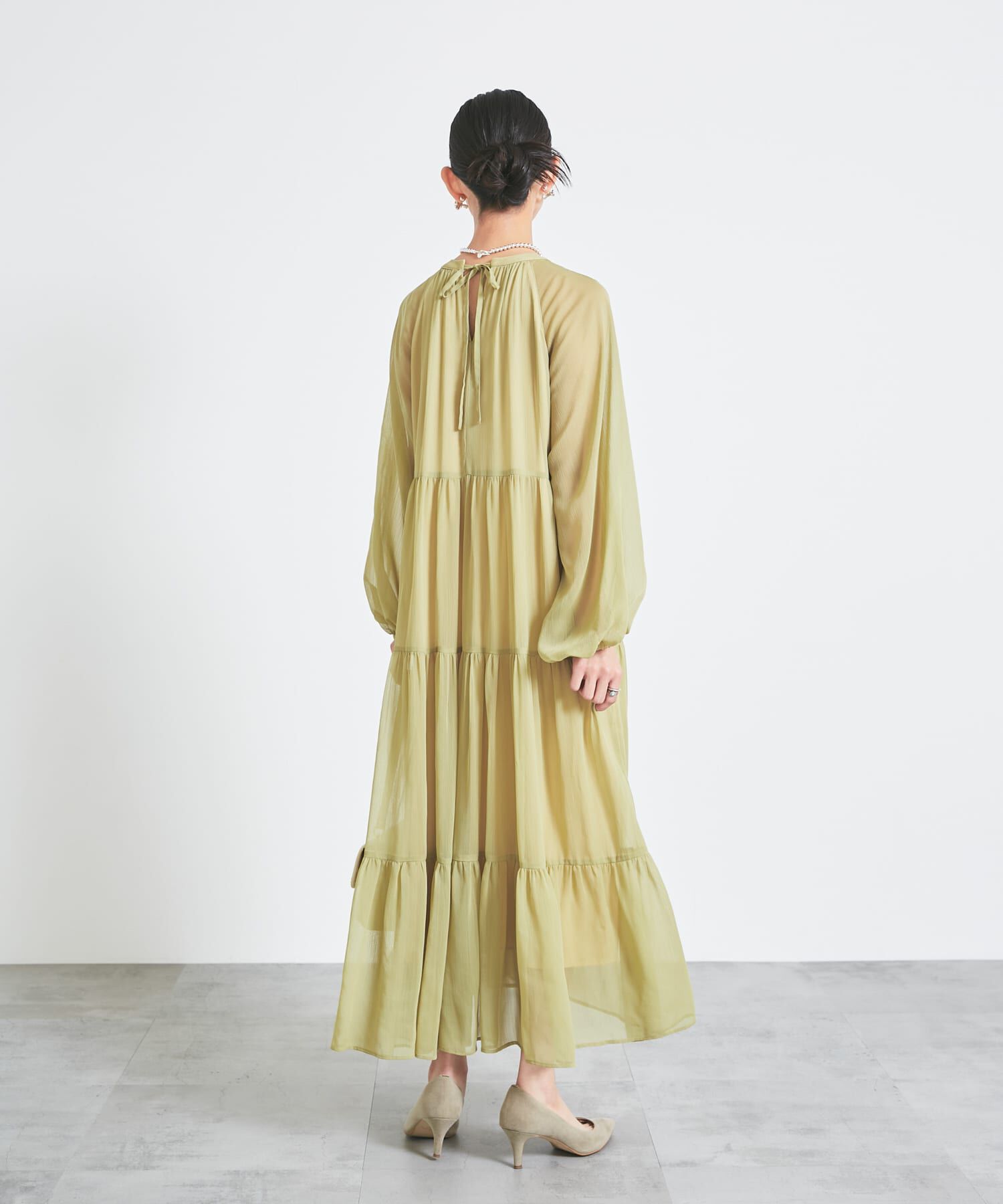 URBAN RESEARCH ROSSO「シアーティアードワンピース」|ワンピース|