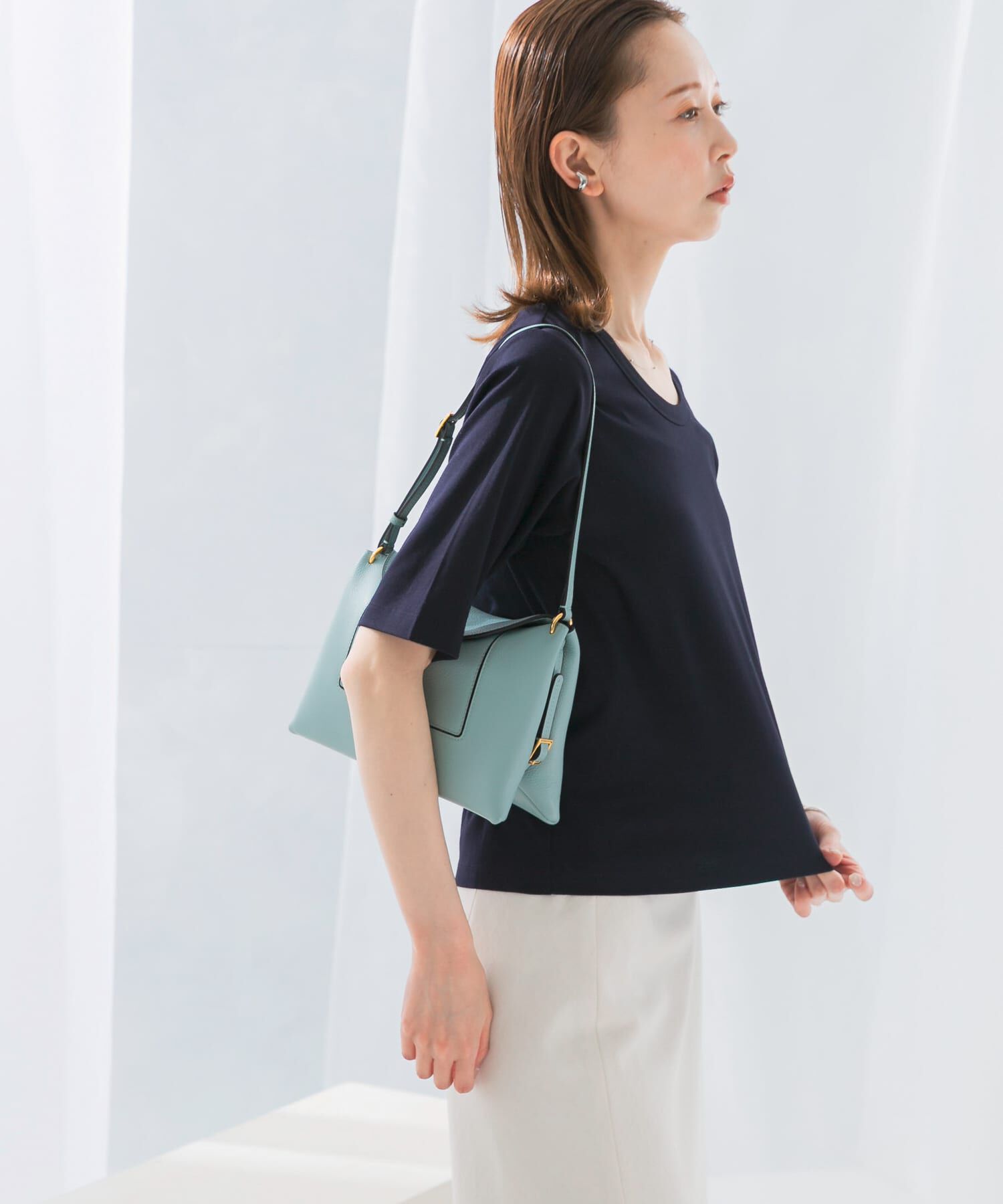 URBAN RESEARCH ROSSO「スーピマコットンUネックカットソー」|Tシャツ・カットソー|