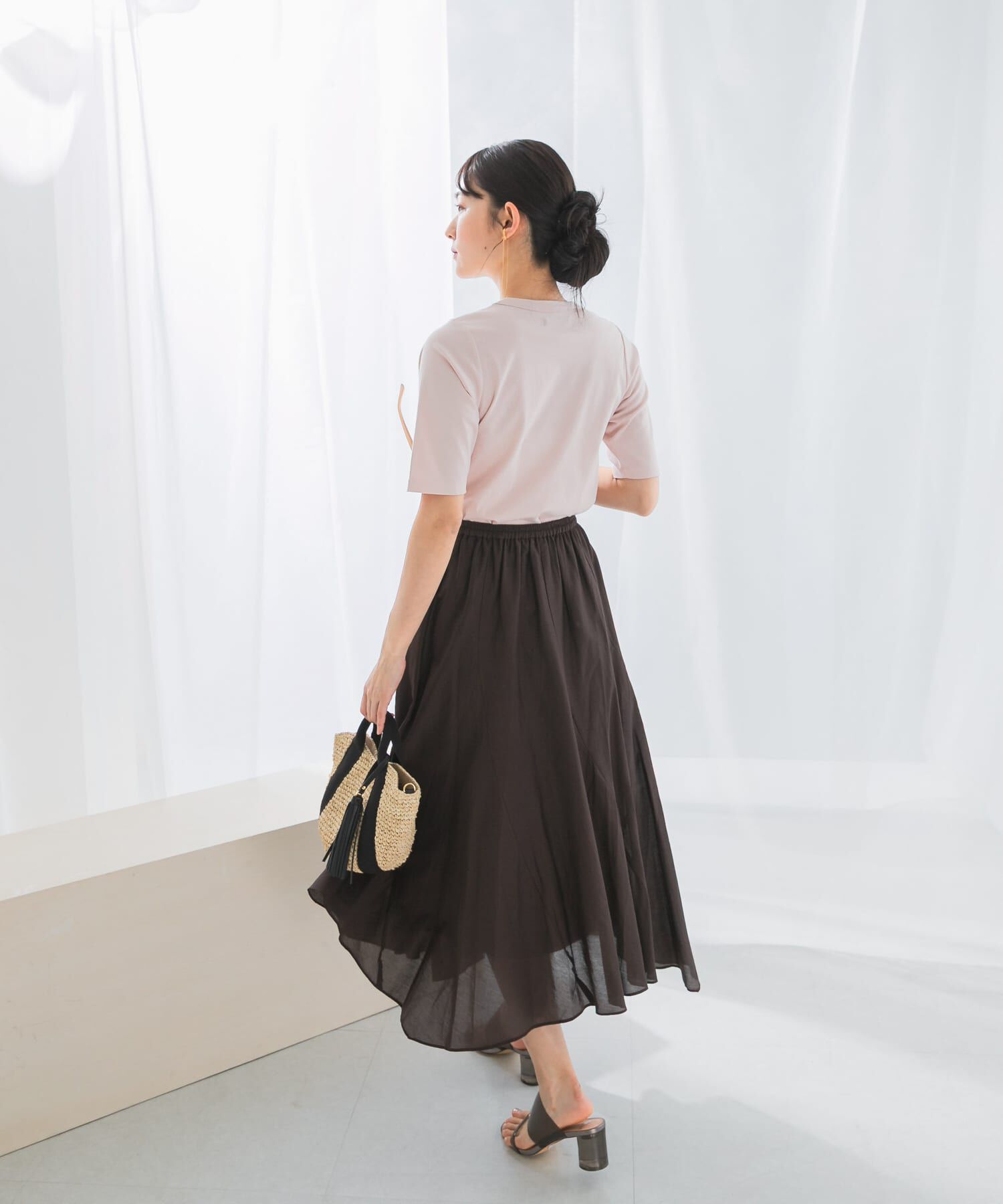 URBAN RESEARCH ROSSO「スーピマコットンUネックカットソー」|Tシャツ・カットソー|