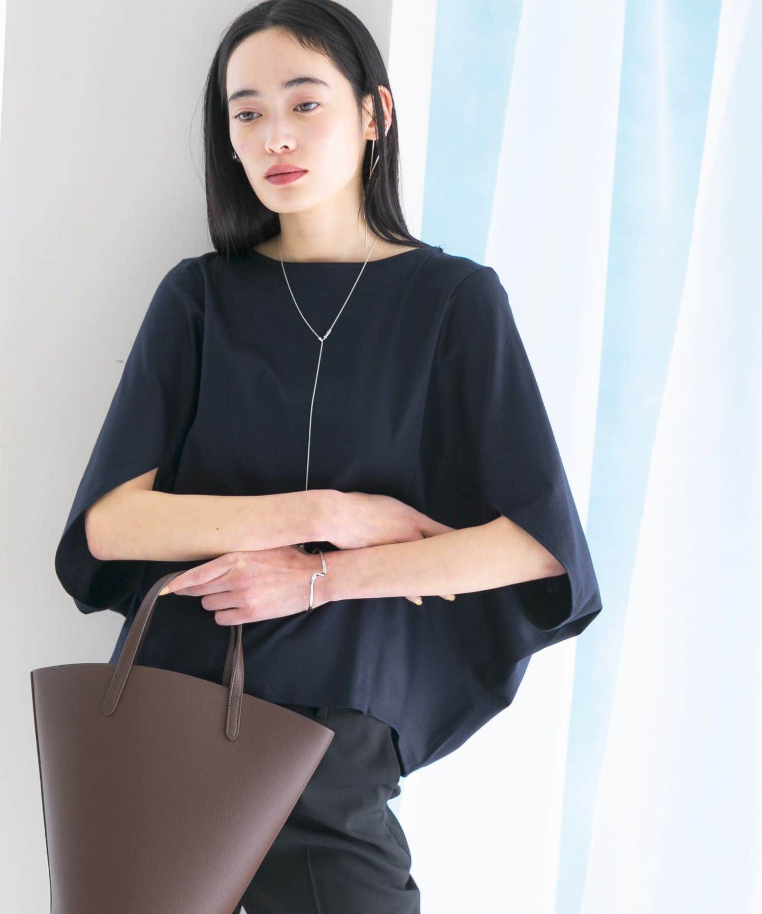 URBAN RESEARCH ROSSO「『一部WEB限定カラー』汗染防止5分袖ドルマンプルオーバー」|Tシャツ・カットソー|