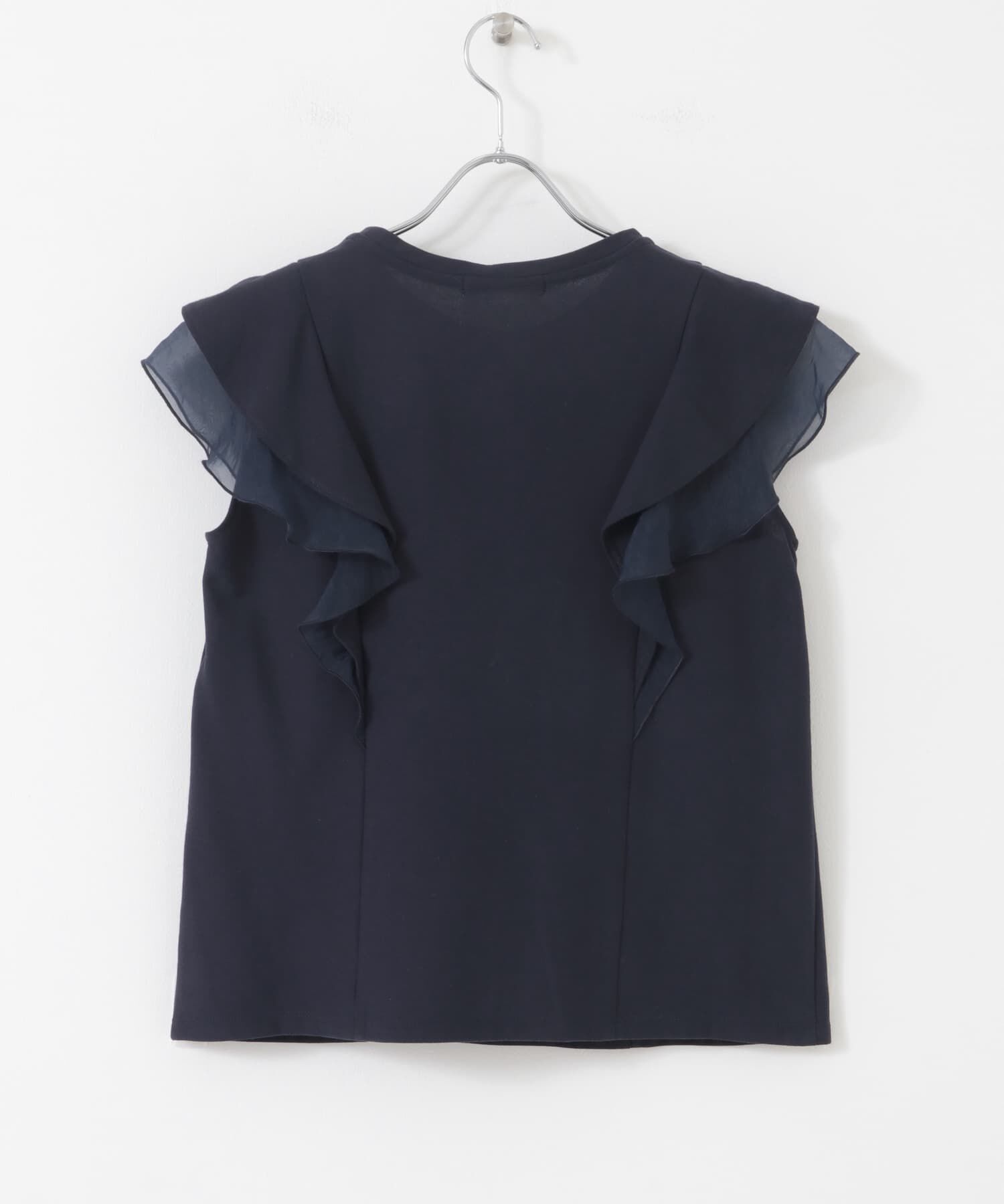 URBAN RESEARCH ROSSO「シアードッキングフリルスリーブTシャツ」|Tシャツ・カットソー|