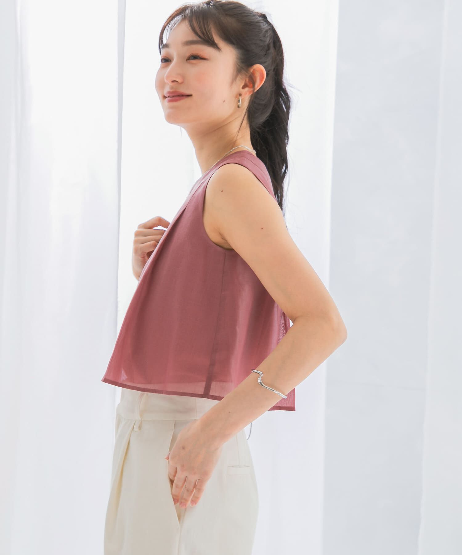 URBAN RESEARCH ROSSO「シアーチンツレイヤードブラウス」|シャツ・ブラウス|