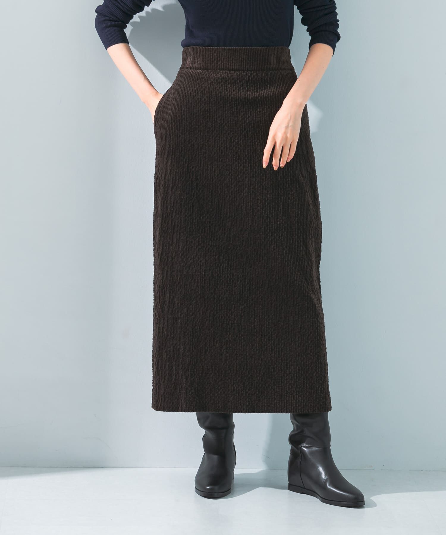 URBAN RESEARCH ROSSO「le　CORDUROY H-LINE SKIRT」|スカート|