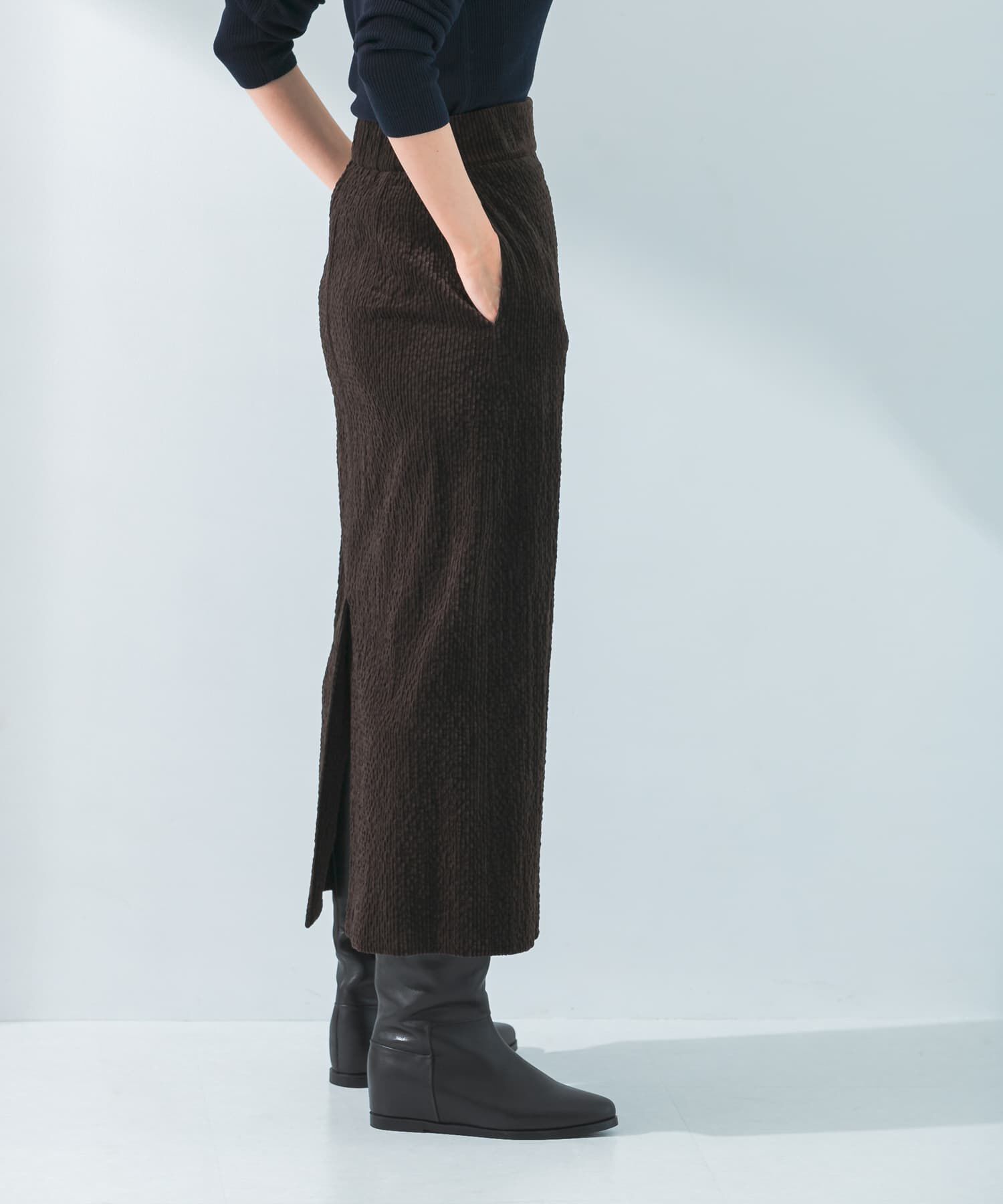 URBAN RESEARCH ROSSO「le　CORDUROY H-LINE SKIRT」|スカート|