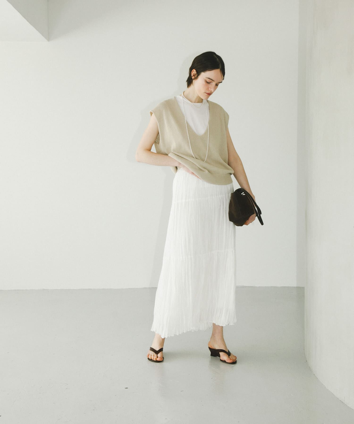 URBAN RESEARCH「ワッシャープリーツイージースカート」|スカート|